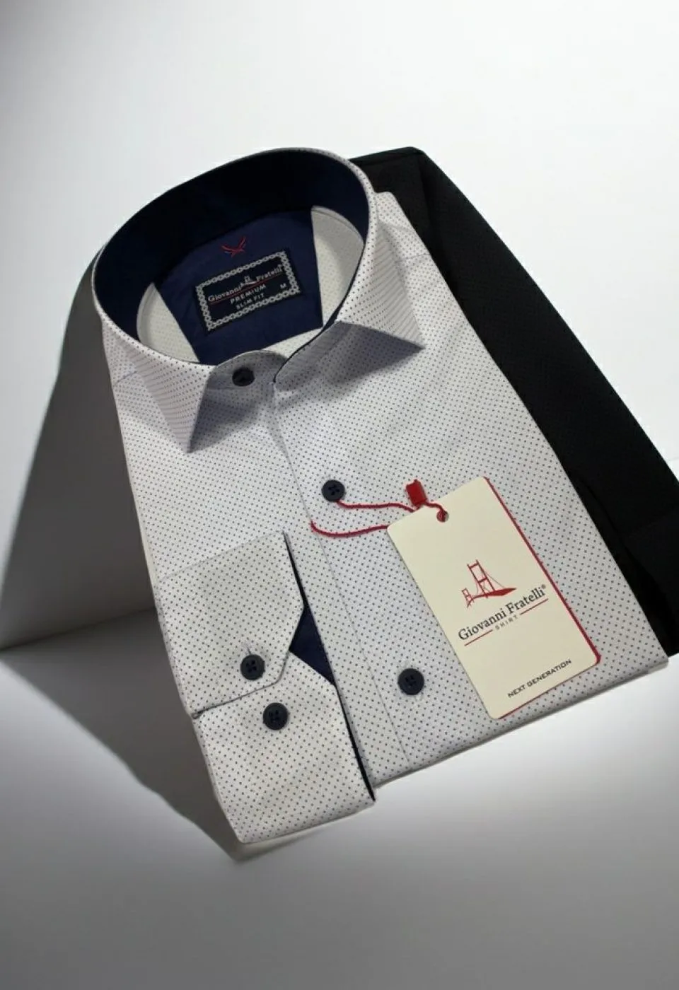 Slim Fit Uzun Kol Desenli Erkek Gömlek 3GMK312114003