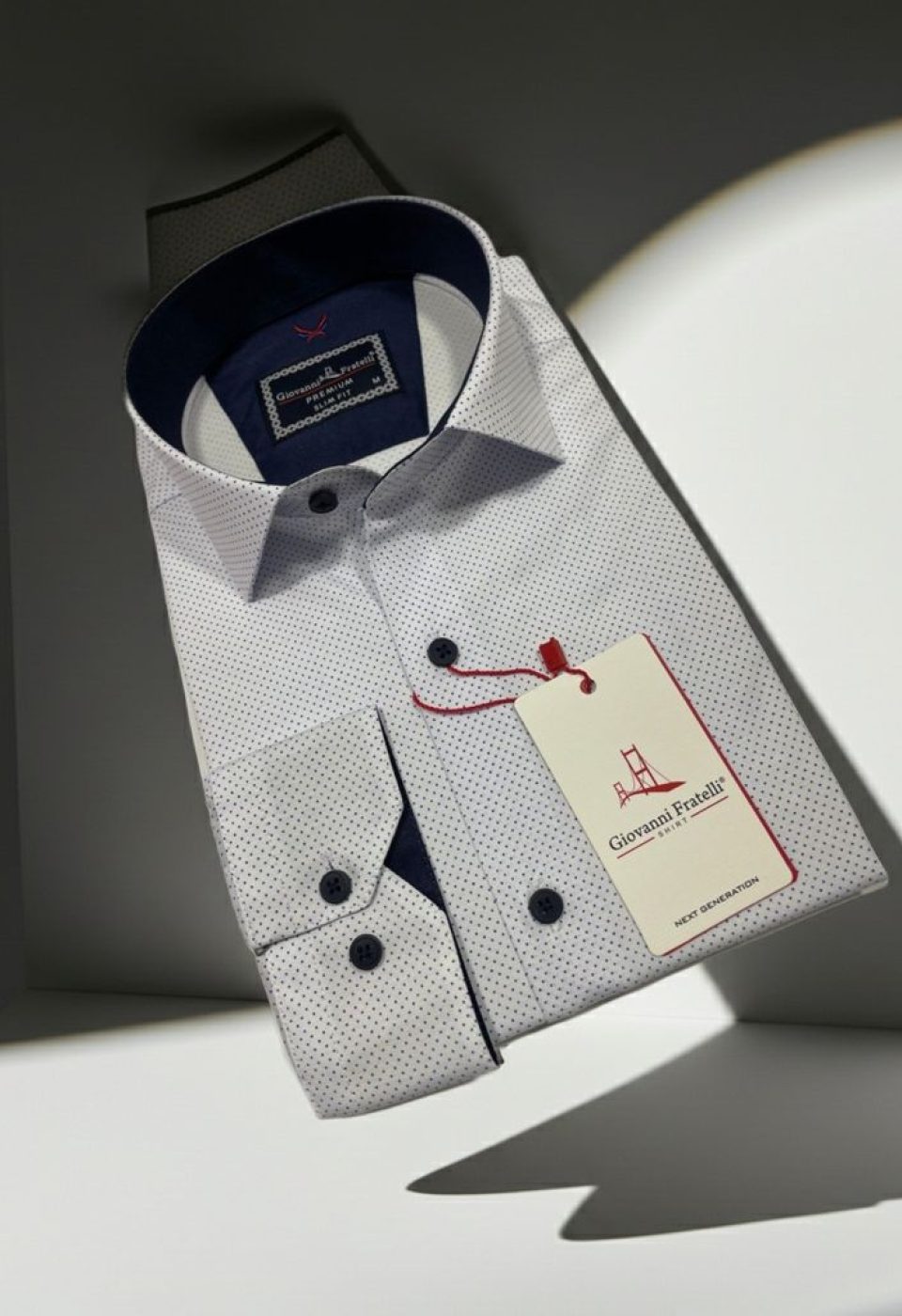 Slim Fit Uzun Kol Desenli Erkek Gömlek 3GMK312114003 - Giovanni Fratelli
