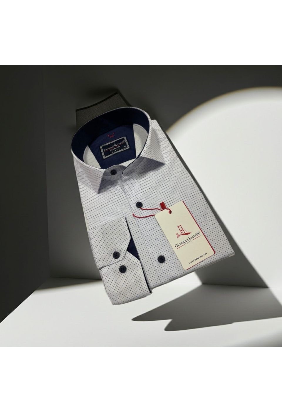 Slim Fit Uzun Kol Desenli Erkek Gömlek 3GMK312114003 - Giovanni Fratelli