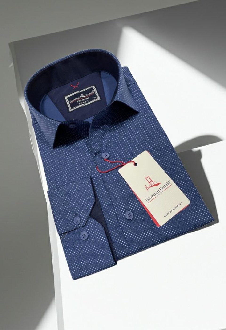 Slim Fit Uzun Kol Desenli Erkek Gömlek 3GMK312114005 - Giovanni Fratelli