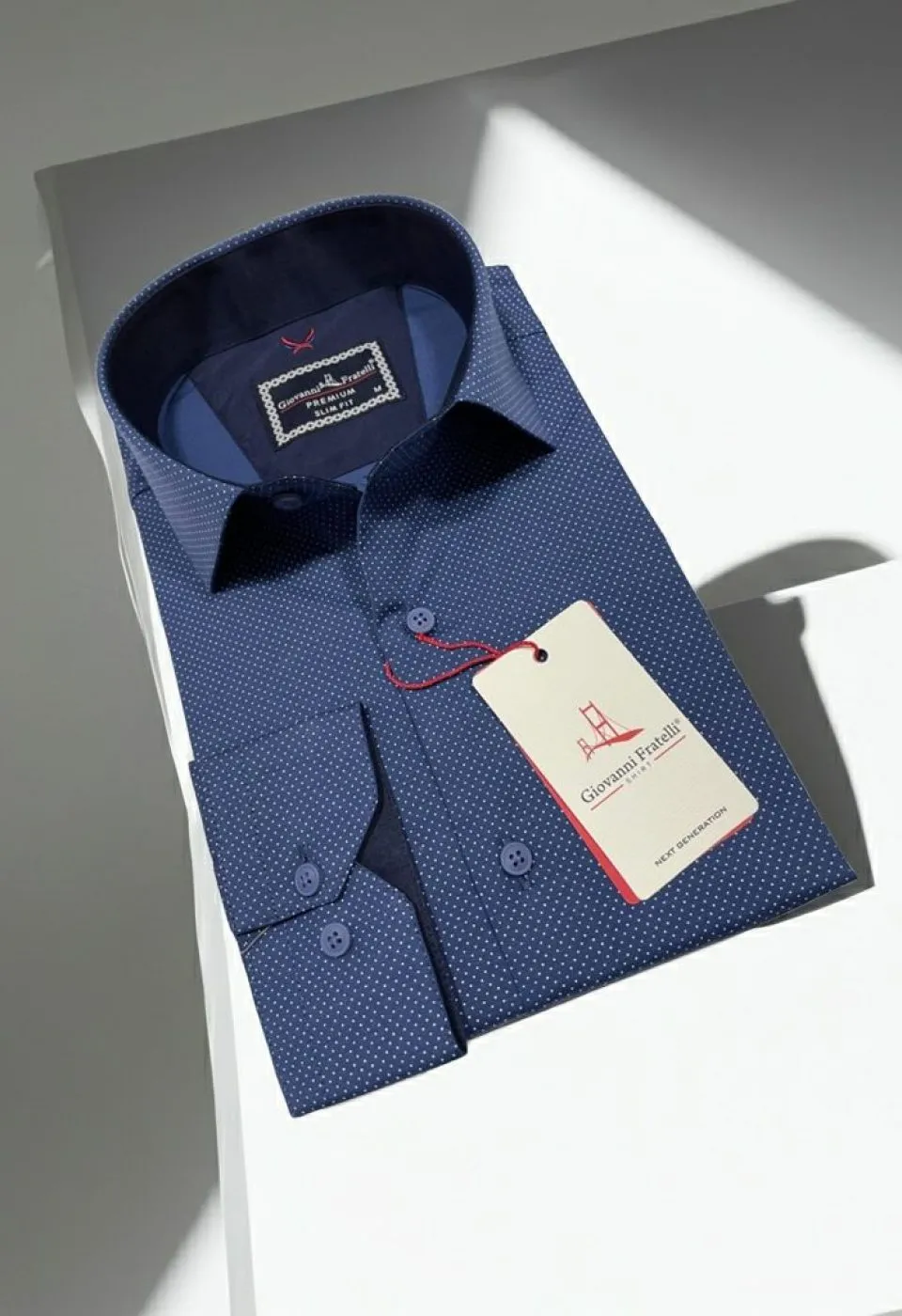 Slim Fit Uzun Kol Desenli Erkek Gömlek 3GMK312114005