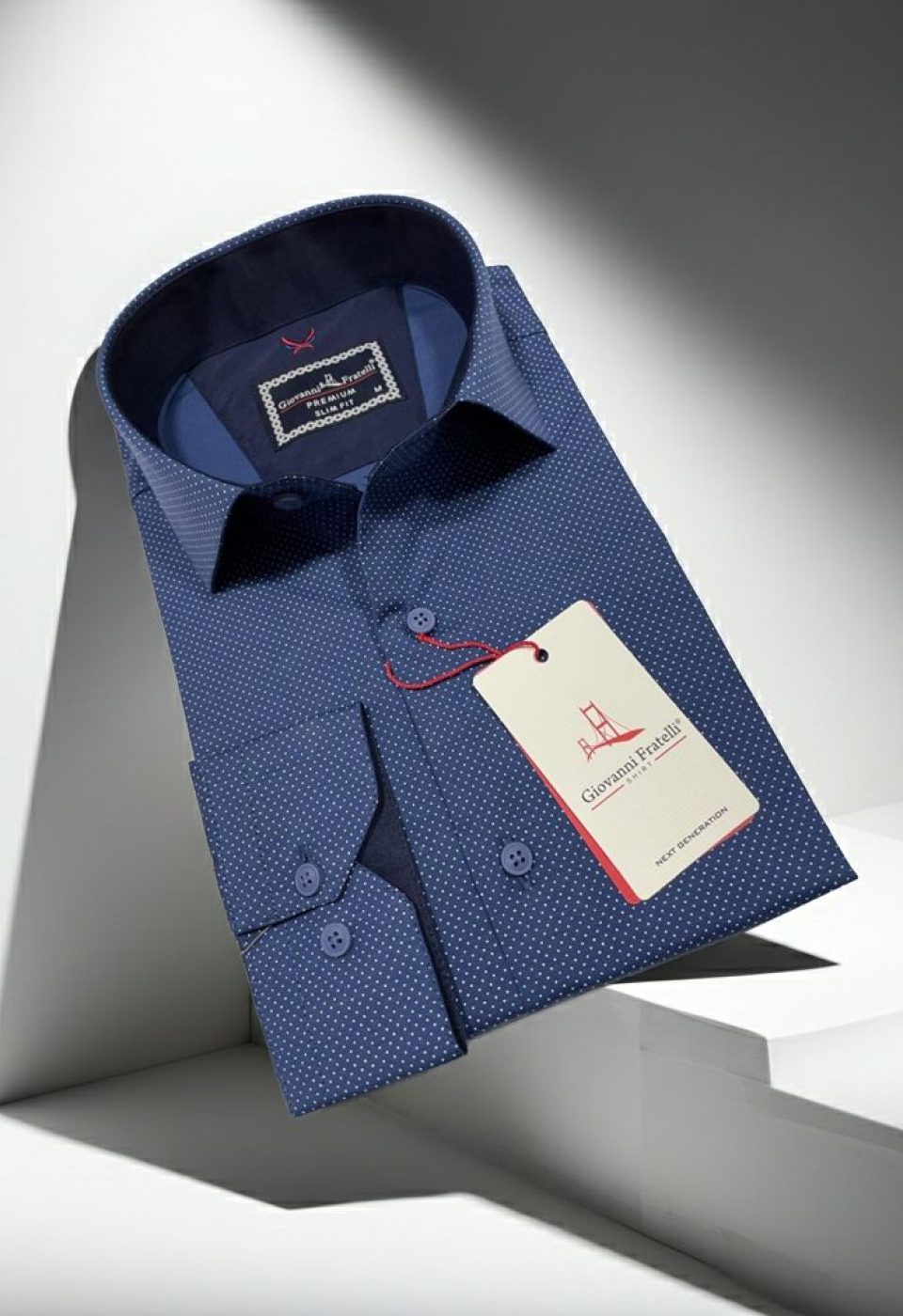 Slim Fit Uzun Kol Desenli Erkek Gömlek 3GMK312114005 - Giovanni Fratelli