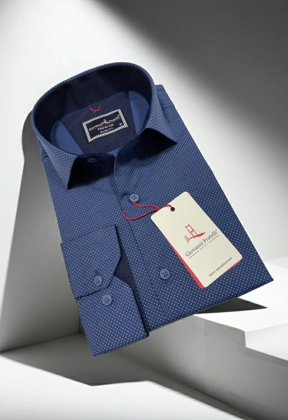 Slim Fit Uzun Kol Desenli Erkek Gömlek 3GMK312114005