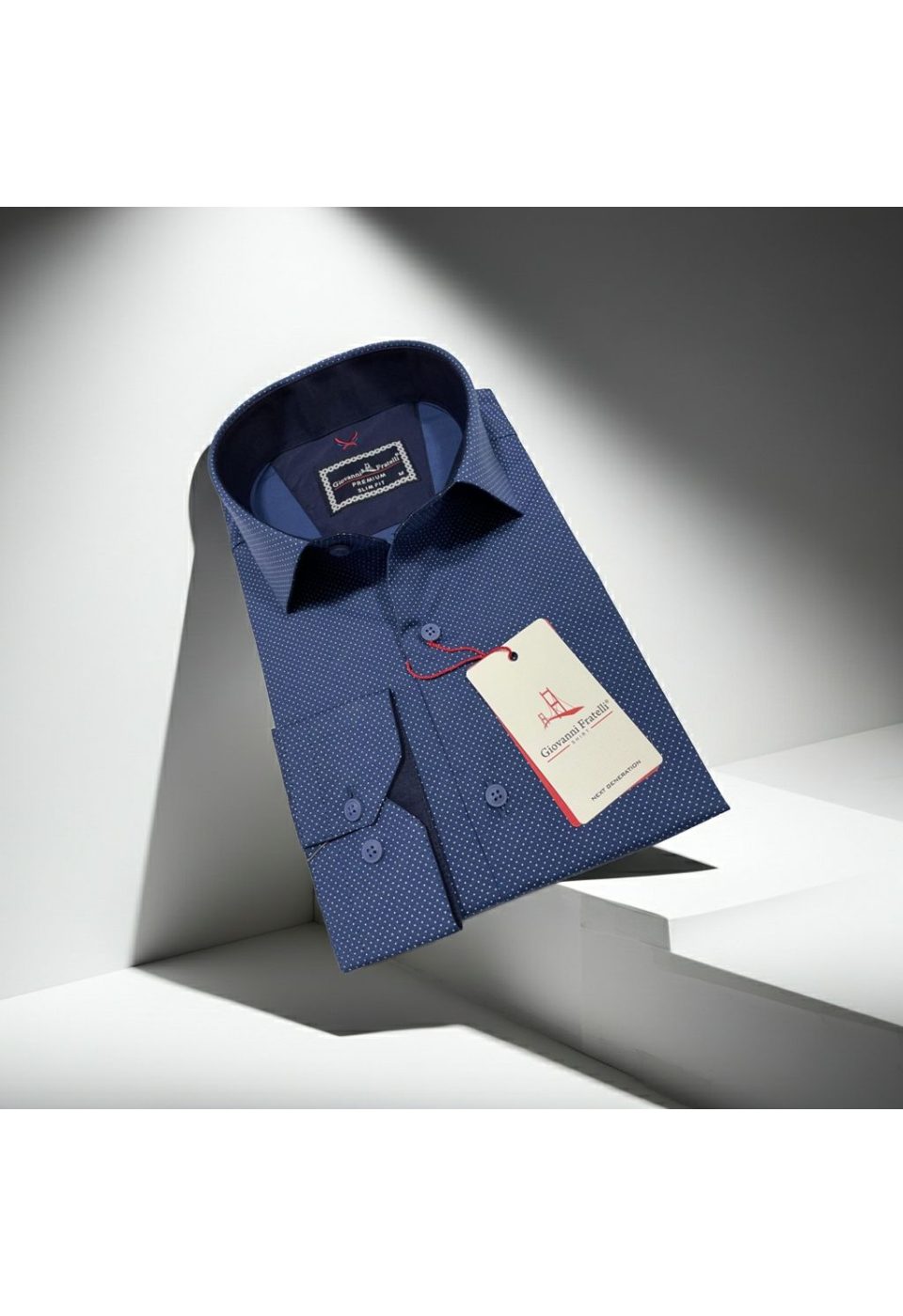 Slim Fit Uzun Kol Desenli Erkek Gömlek 3GMK312114005 - Giovanni Fratelli