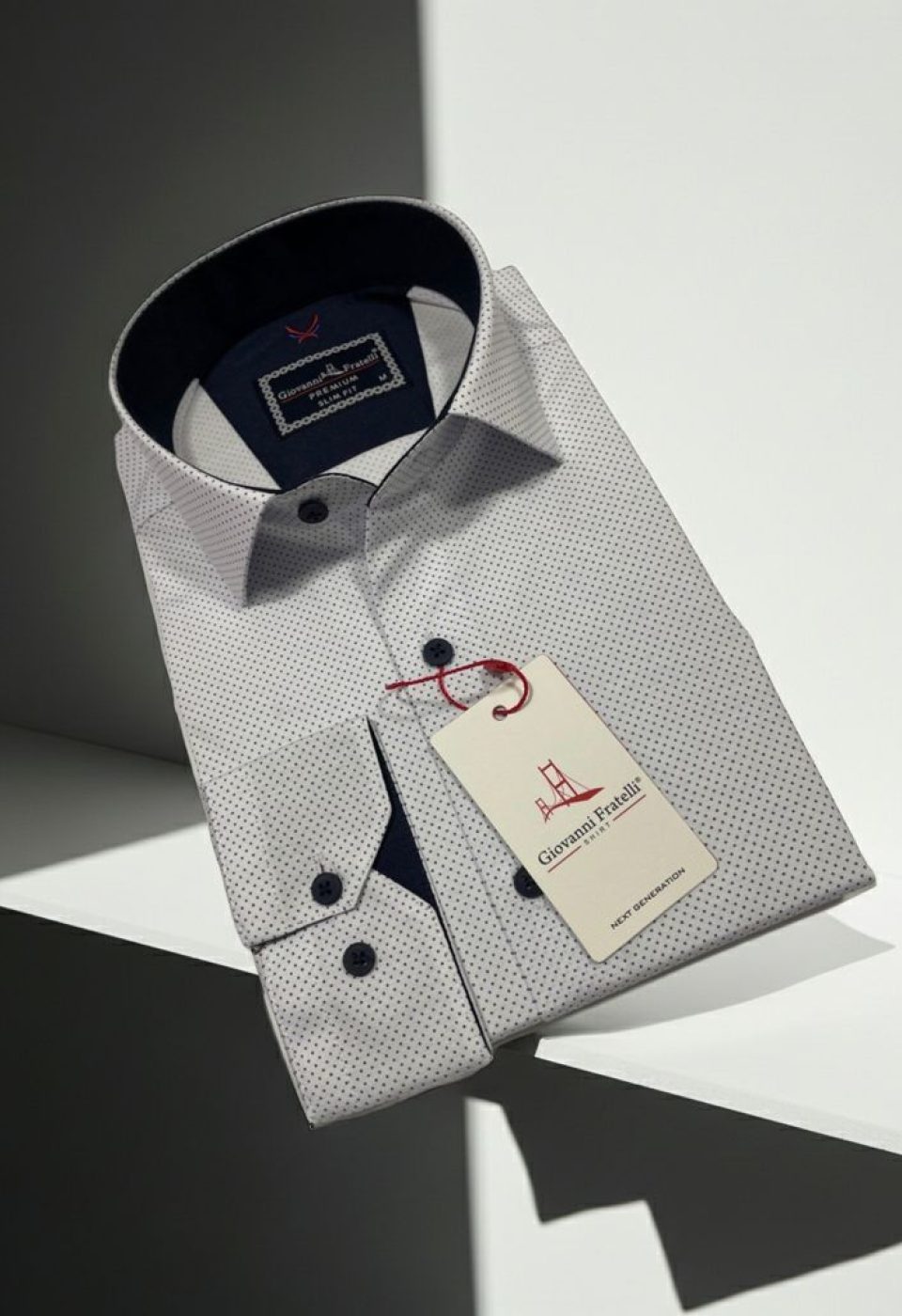 Slim Fit Uzun Kol Desenli Erkek Gömlek 3GMK312114006 - Giovanni Fratelli