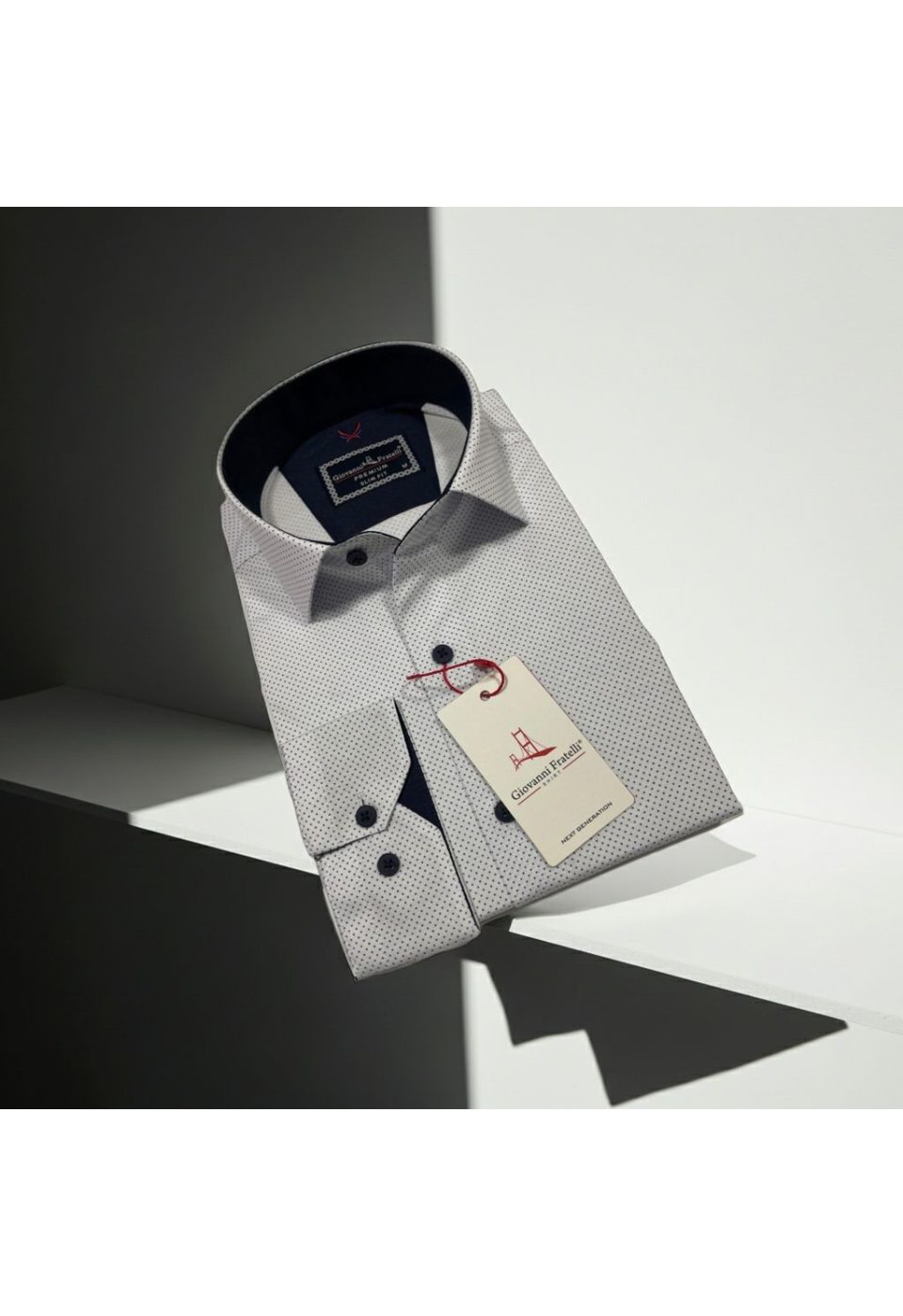 Slim Fit Uzun Kol Desenli Erkek Gömlek 3GMK312114006 - Giovanni Fratelli