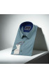 Slim Fit Kısa Kol Desenli Erkek Gömlek 3GMK341420004