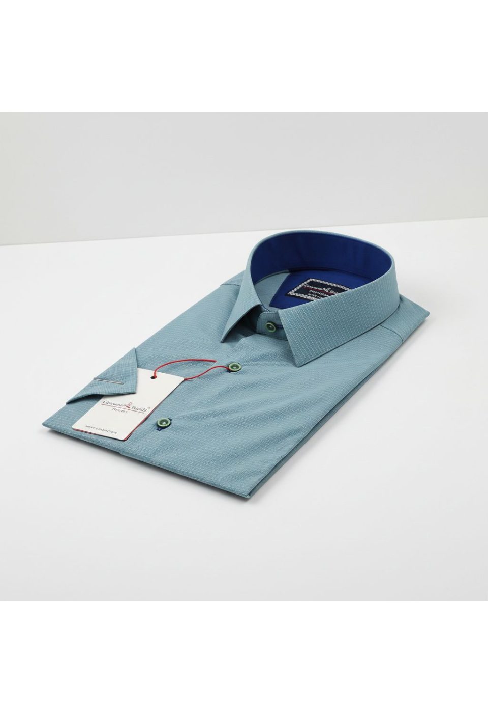 Slim Fit Kısa Kol Desenli Erkek Gömlek 3GMK341420004 - Giovanni Fratelli