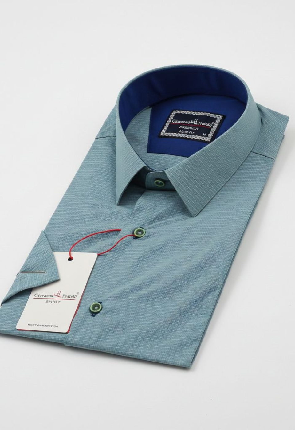 Slim Fit Kısa Kol Desenli Erkek Gömlek 3GMK341420004 Slim Fit Kısa Kol Desenli Erkek Gömlek 3GMK341420004