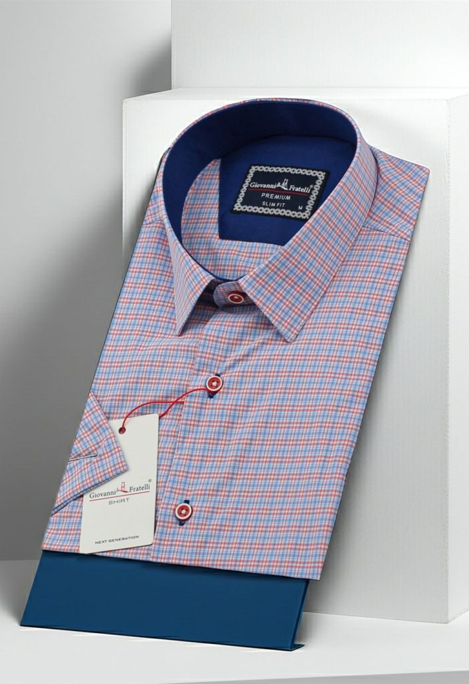 Slim Fit Kısa Kol Desenli Erkek Gömlek 3GMK341420006 Slim Fit Kısa Kol Desenli Erkek Gömlek 3GMK341420006
