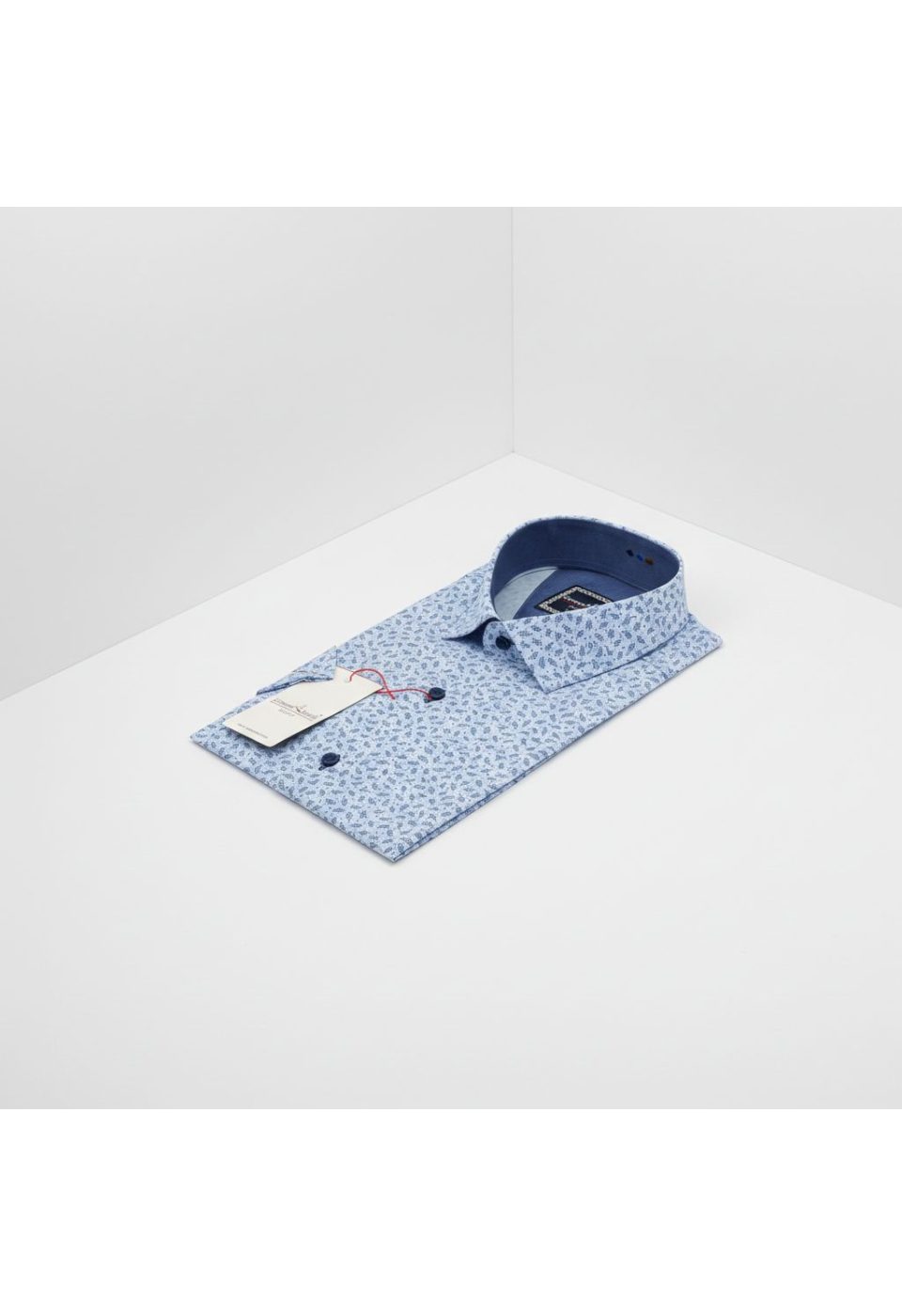 Slim Fit Kısa Kol Desenli Erkek Gömlek 3GMK321427007 - Giovanni Fratelli