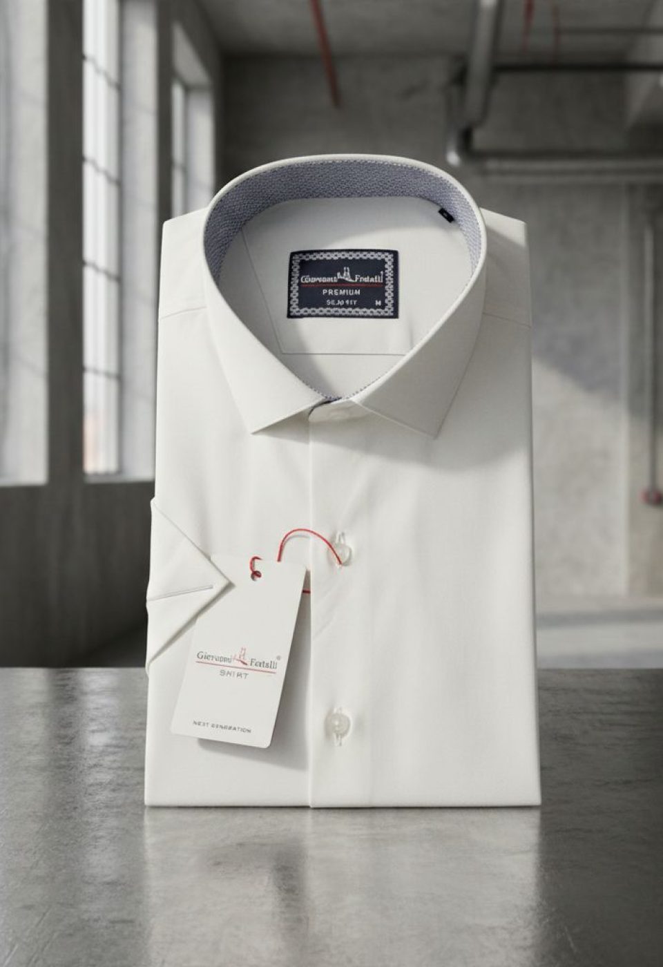 1428 CR K SATIN 002 Slim Fit Kısa Kol Düz Renk Saten Erkek Gömlek 3GMK321428002 - Giovanni Fratelli