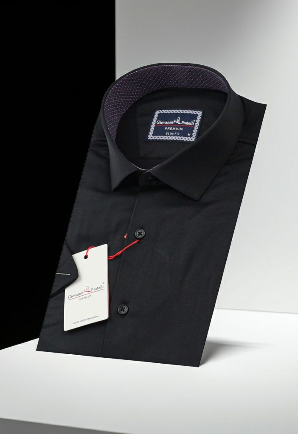 Slim Fit Kısa Kol Düz Renk Saten Erkek Gömlek 3GMK321428003