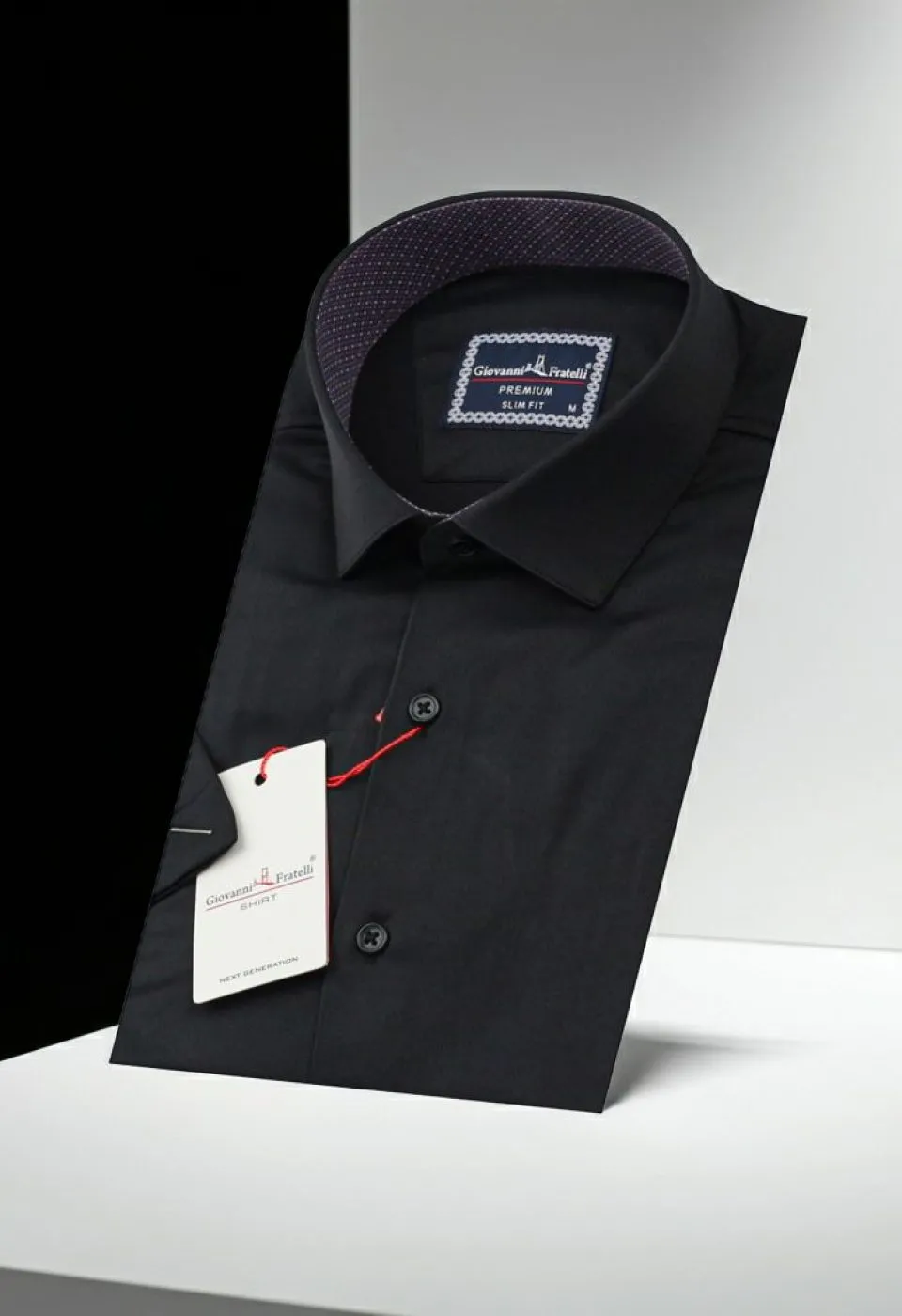 Slim Fit Kısa Kol Düz Renk Saten Erkek Gömlek 3GMK321428003