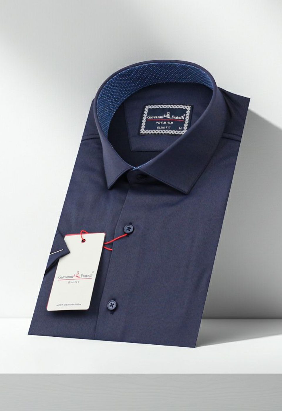 Slim Fit Kısa Kol Düz Renk Saten Erkek Gömlek 3GMK321428004