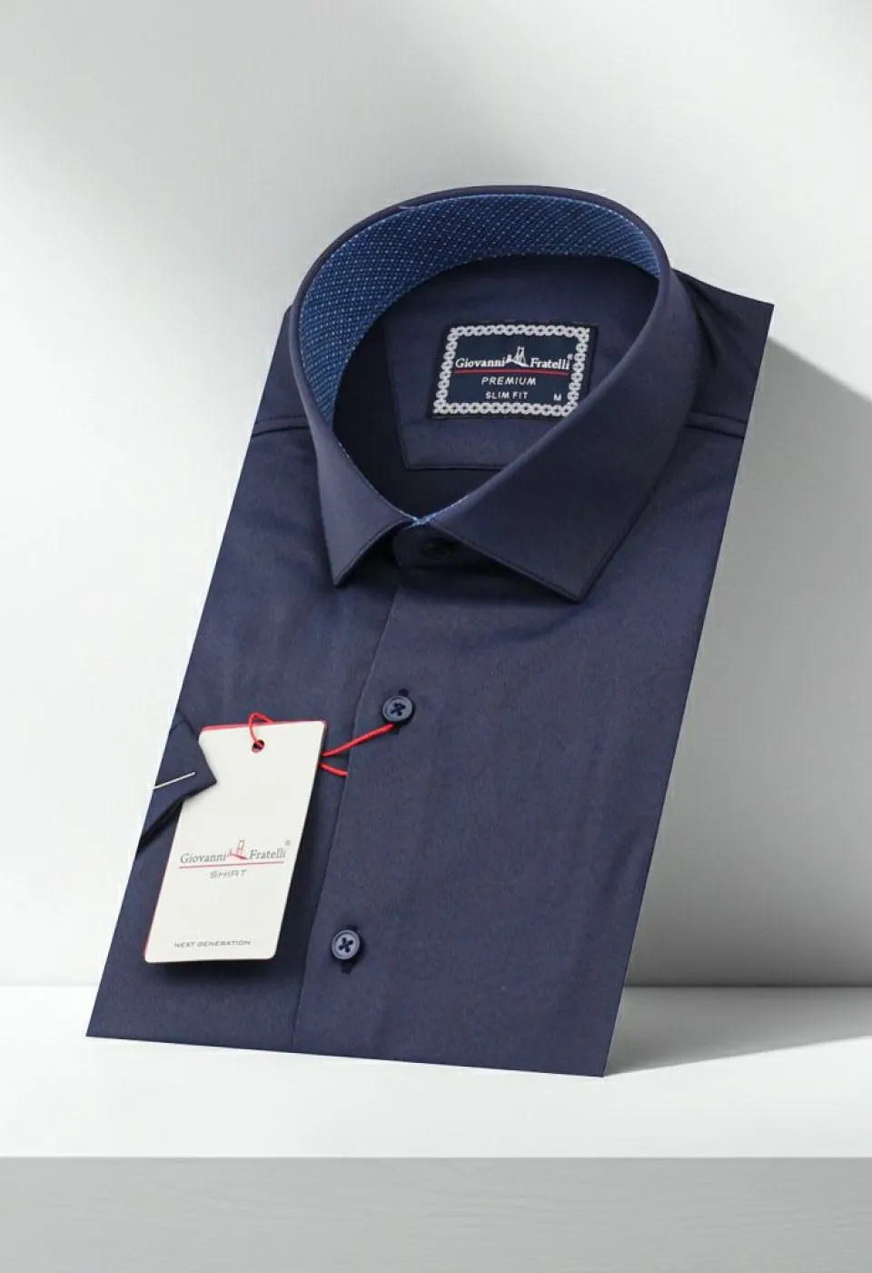 Slim Fit Kısa Kol Düz Renk Saten Erkek Gömlek 3GMK321428004