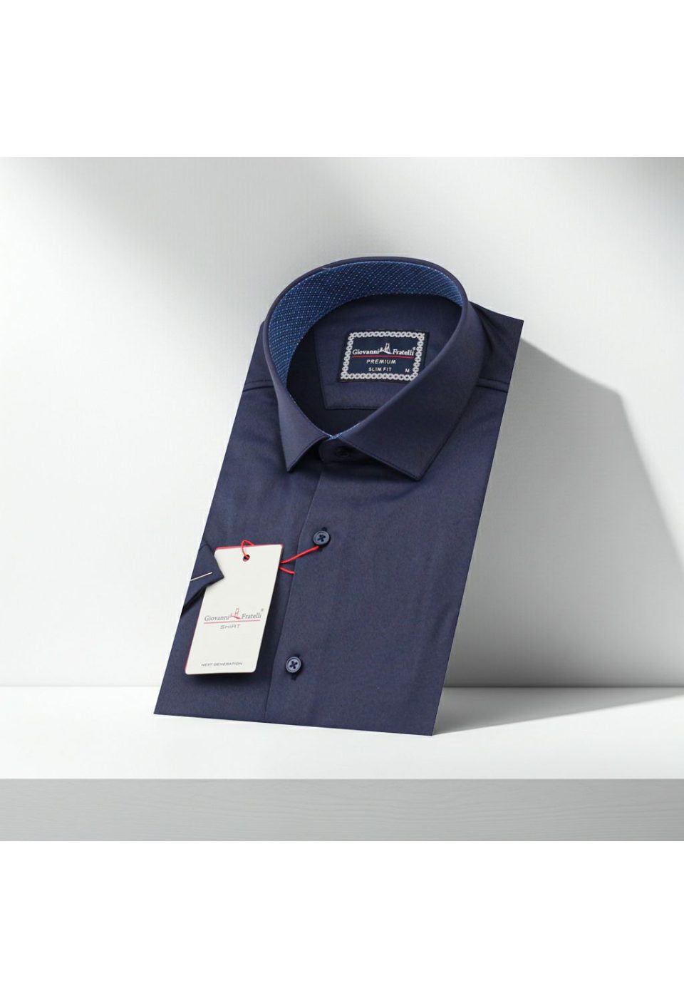 1428 CR K SATIN 004 Slim Fit Kısa Kol Düz Renk Saten Erkek Gömlek 3GMK321428004 - Giovanni Fratelli