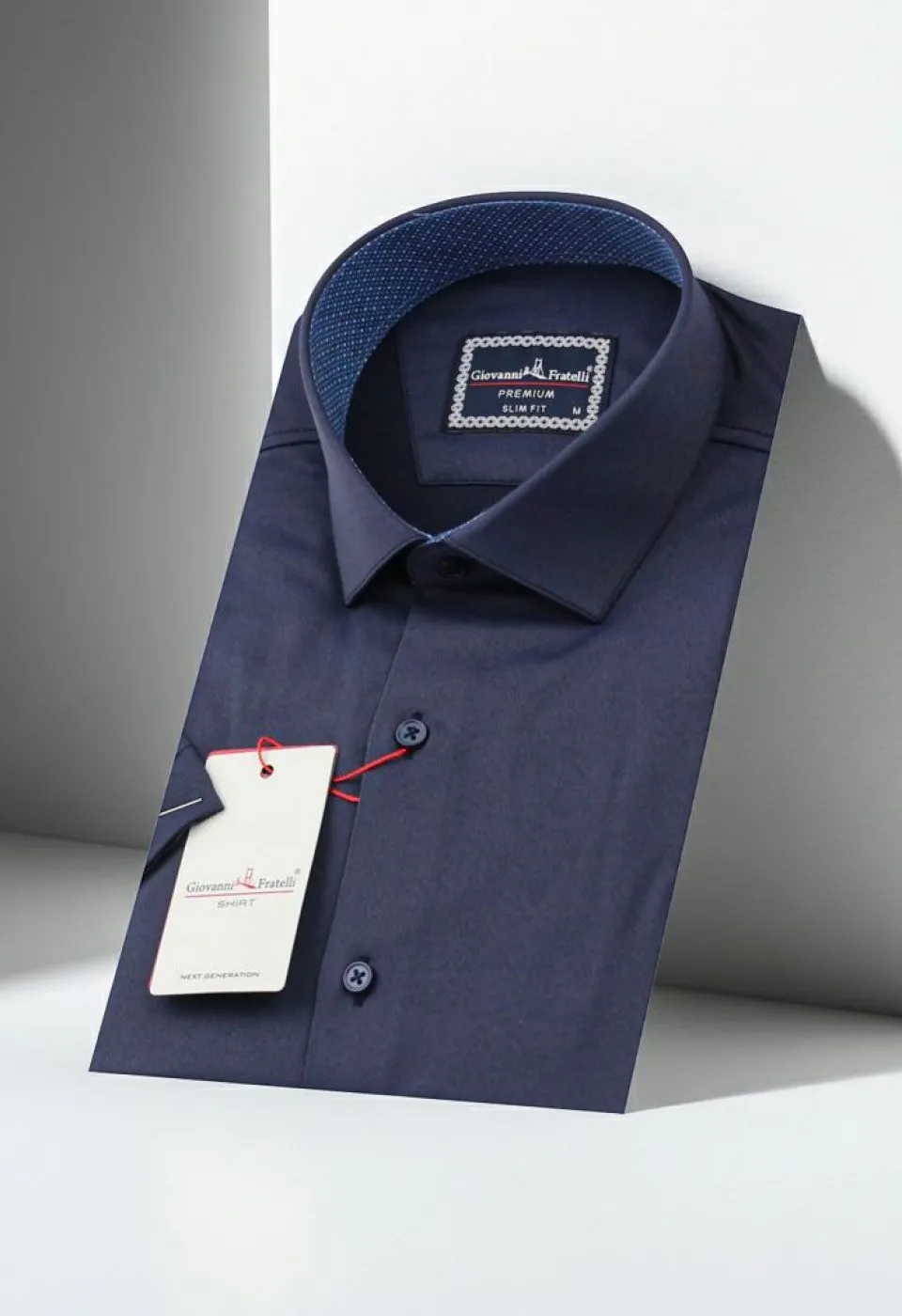 Slim Fit Kısa Kol Düz Renk Saten Erkek Gömlek 3GMK321428004