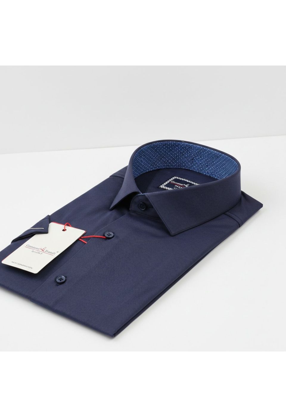 1428 CR K SATIN 004 Slim Fit Kısa Kol Düz Renk Saten Erkek Gömlek 3GMK321428004 - Giovanni Fratelli