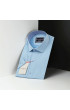 Slim Fit Kısa Kol Düz Renk Saten Erkek Gömlek 3GMK321428009