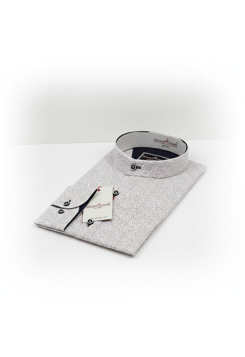 Slim Fit Uzun Kol Desenli Hakim Yaka Erkek Gömlek 3GMK311461005 - Giovanni Fratelli