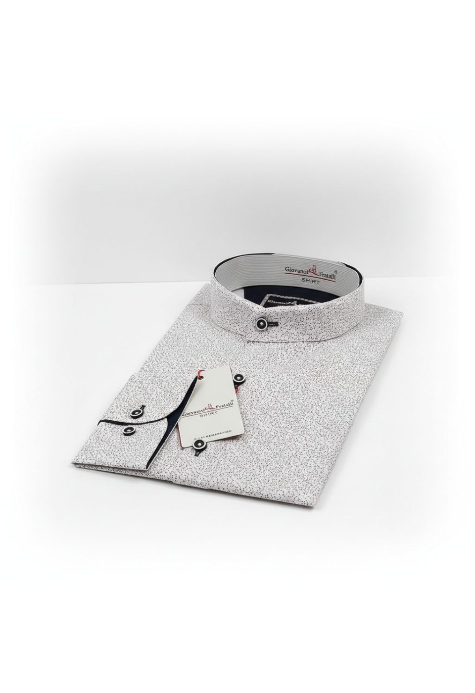 Slim Fit Uzun Kol Desenli Hakim Yaka Erkek Gömlek 3GMK311461005 - Giovanni Fratelli