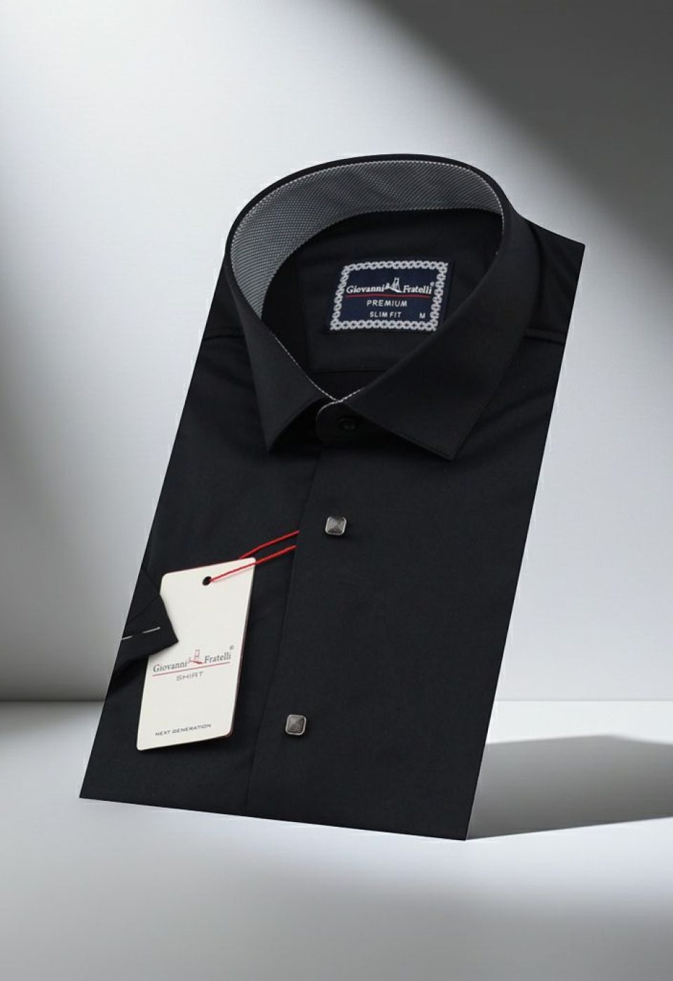 Slim Fit Kısa Kol Düz Renk Saten Erkek Gömlek 3GMK321466007