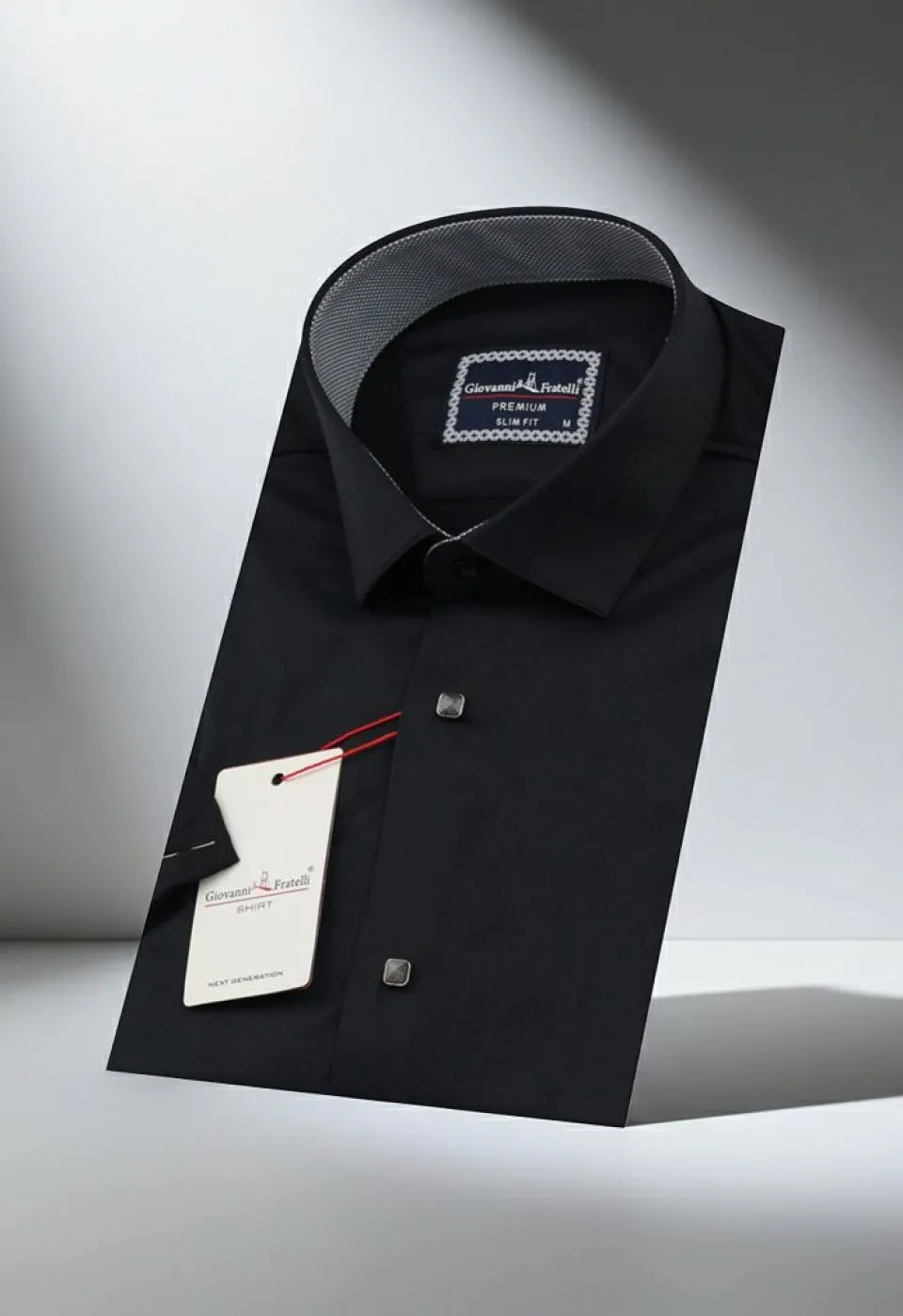 Slim Fit Kısa Kol Düz Renk Saten Erkek Gömlek 3GMK321466007