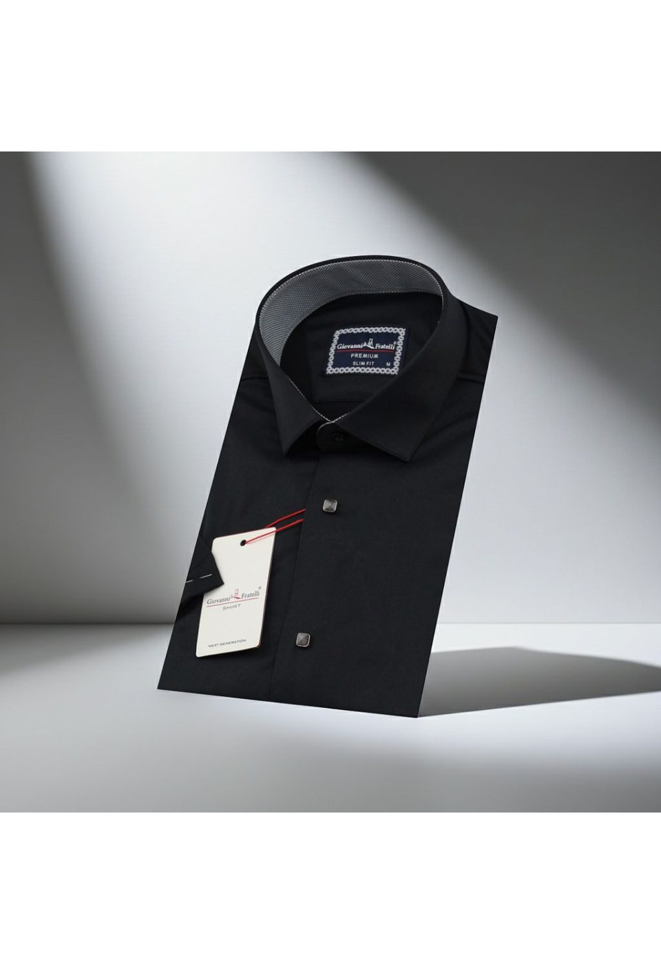 Slim Fit Kısa Kol Düz Renk Saten Erkek Gömlek 3GMK321466007 - Giovanni Fratelli