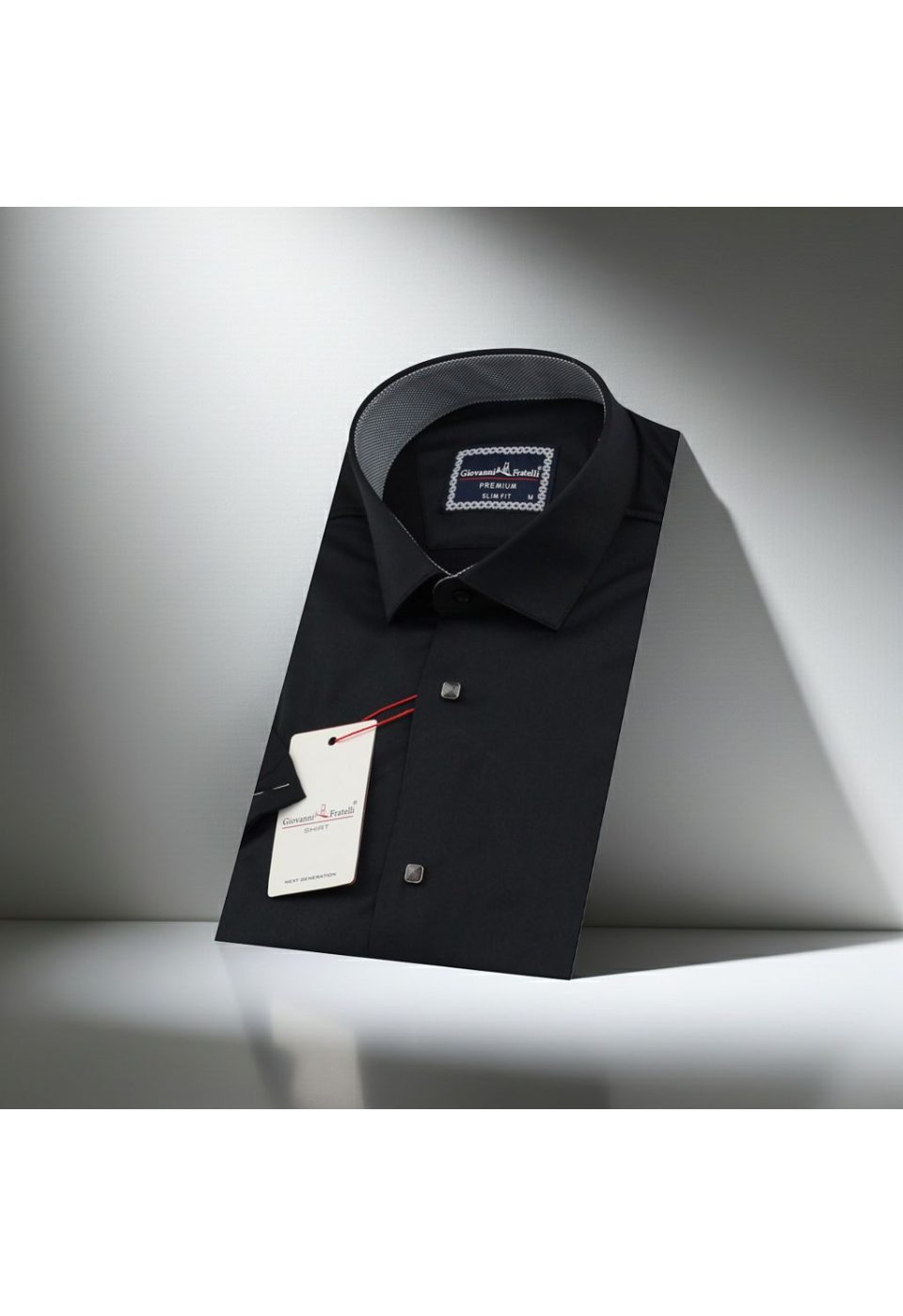 Slim Fit Kısa Kol Düz Renk Saten Erkek Gömlek 3GMK321466007 - Giovanni Fratelli