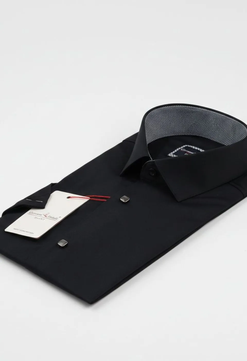 Slim Fit Kısa Kol Düz Renk Saten Erkek Gömlek 3GMK321466007