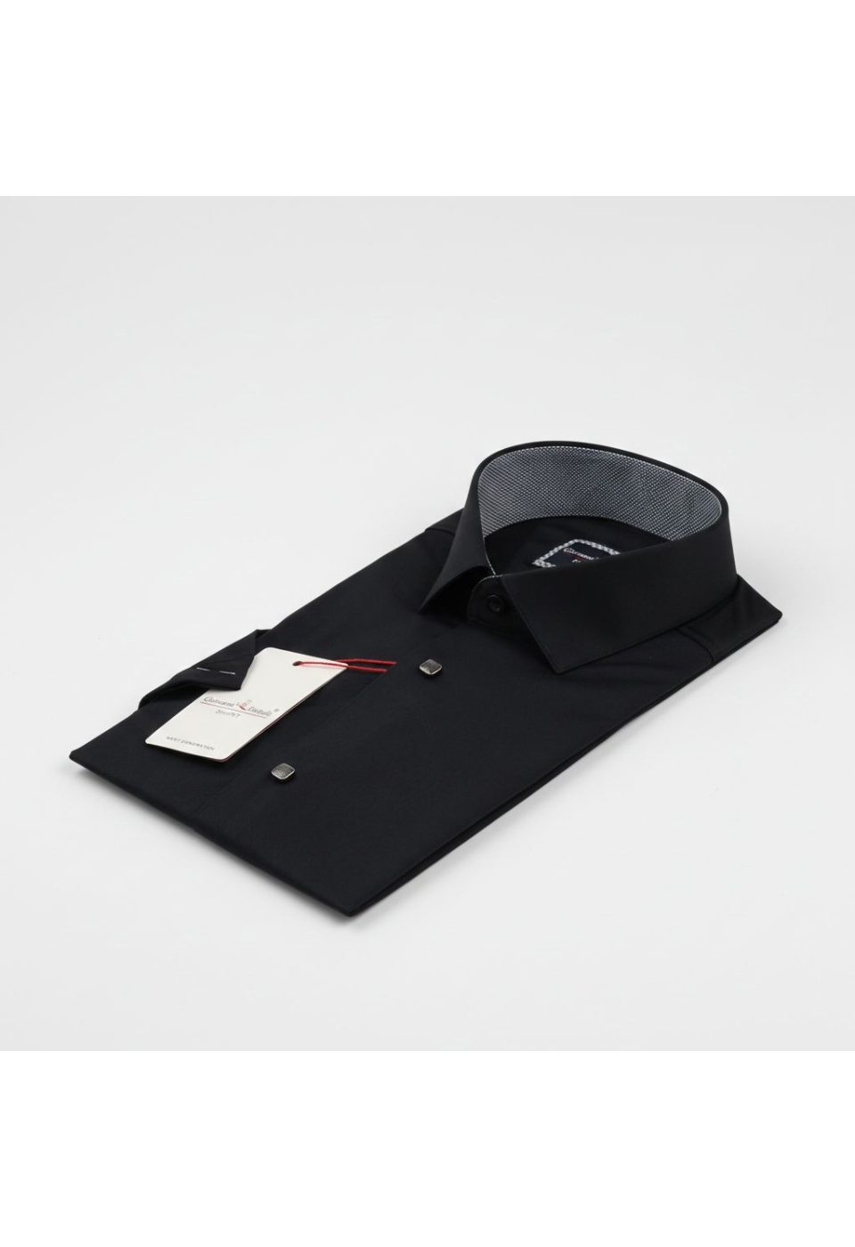 Slim Fit Kısa Kol Düz Renk Saten Erkek Gömlek 3GMK321466007 - Giovanni Fratelli