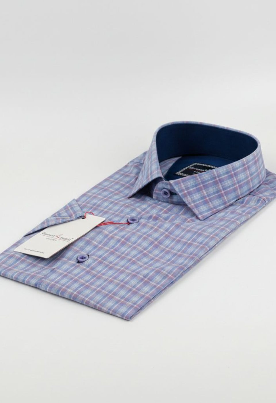 Slim Fit Kısa Kol Desenli Erkek Gömlek 3GMK321467003 - Giovanni Fratelli