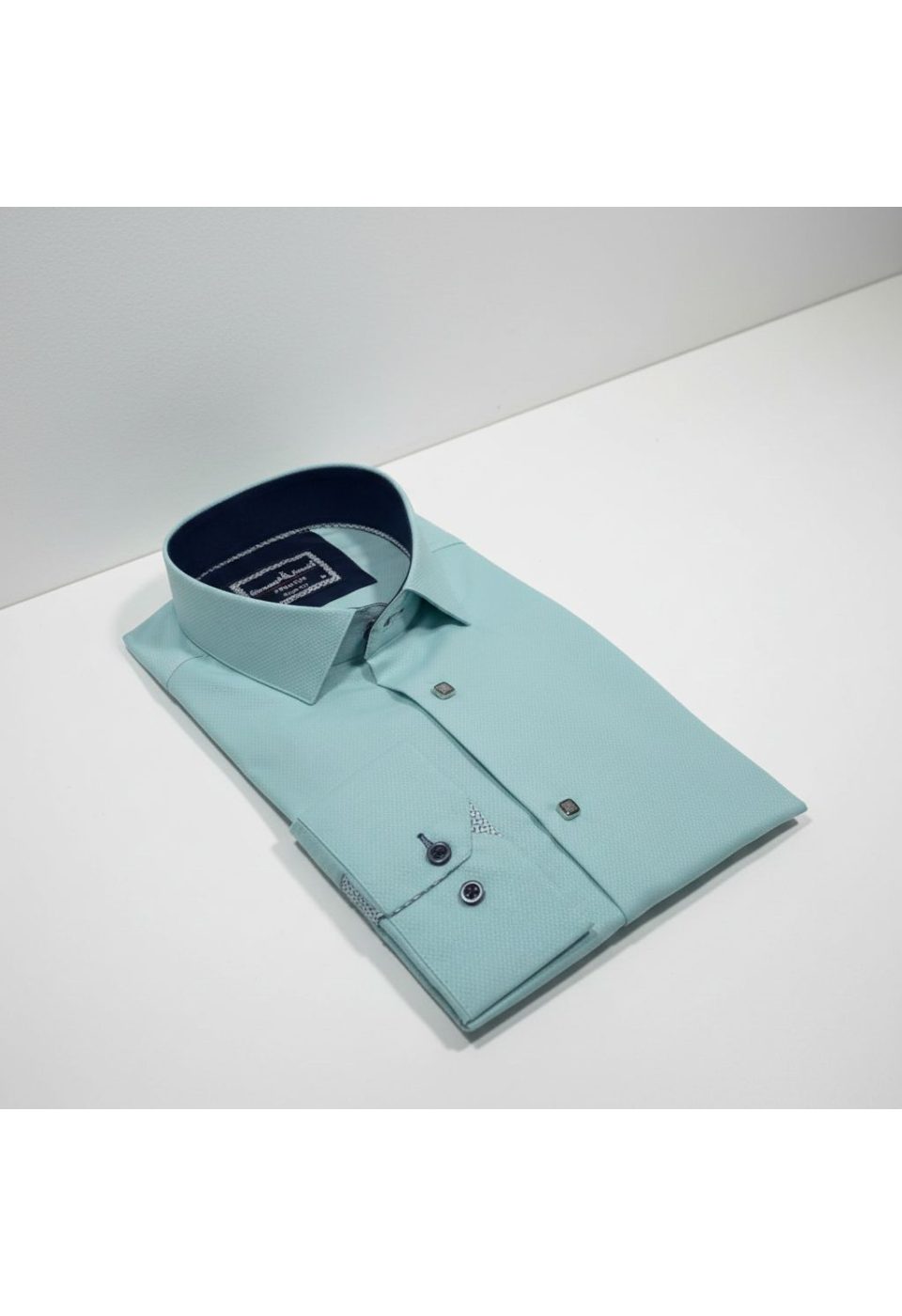 Slim Fit Uzun Kol Desenli Armürlü Jakar Erkek Gömlek 3GMK311479008 - Giovanni Fratelli