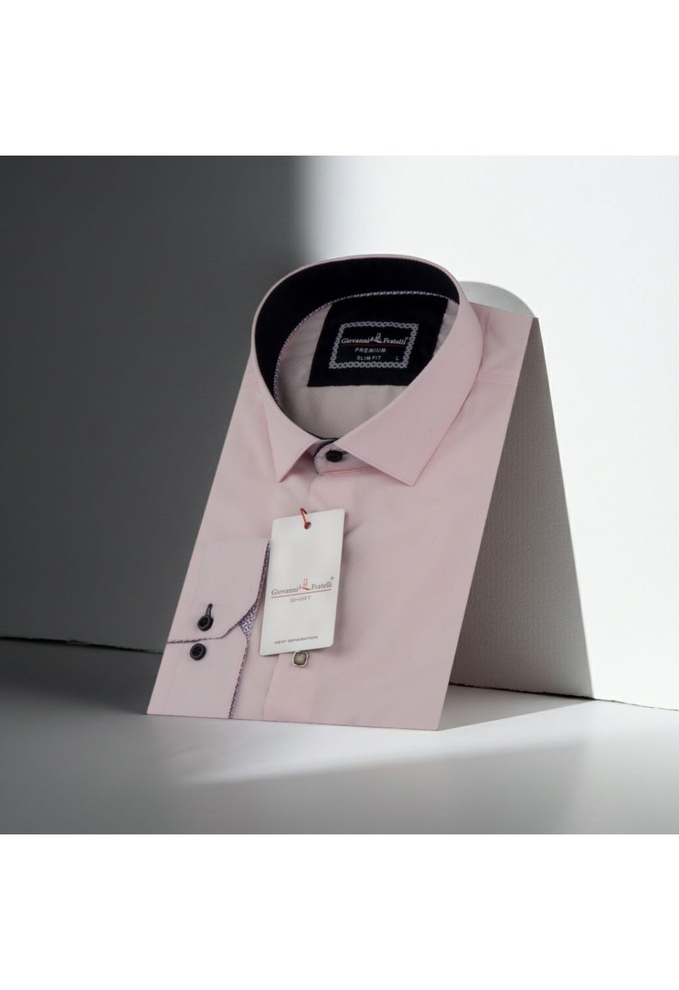 Slim Fit Uzun Kol Desenli Armürlü Jakar Erkek Gömlek 3GMK311479009 - Giovanni Fratelli