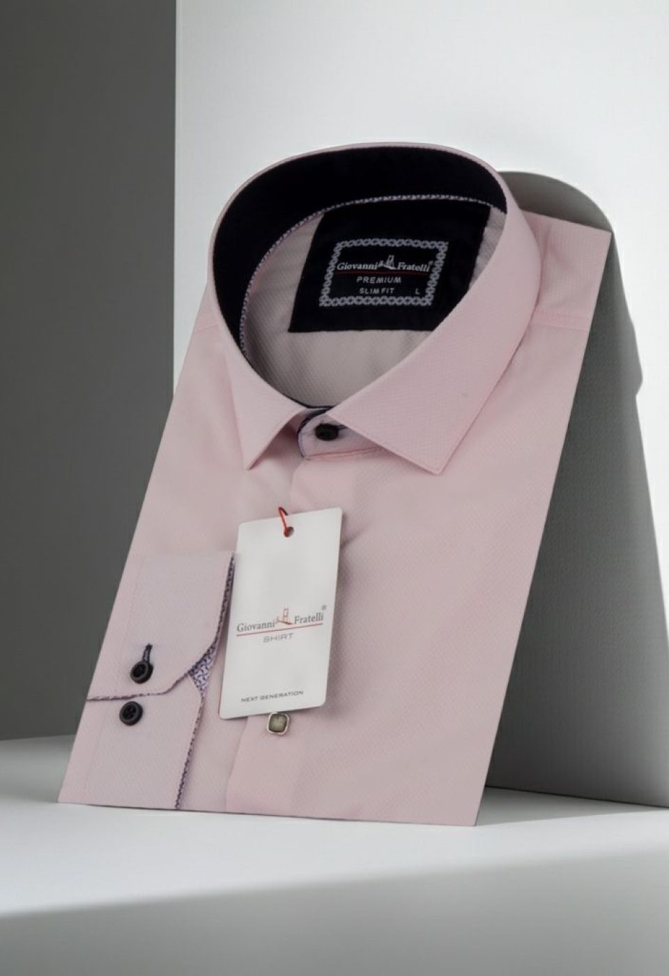 Slim Fit Uzun Kol Desenli Armürlü Jakar Erkek Gömlek 3GMK311479009