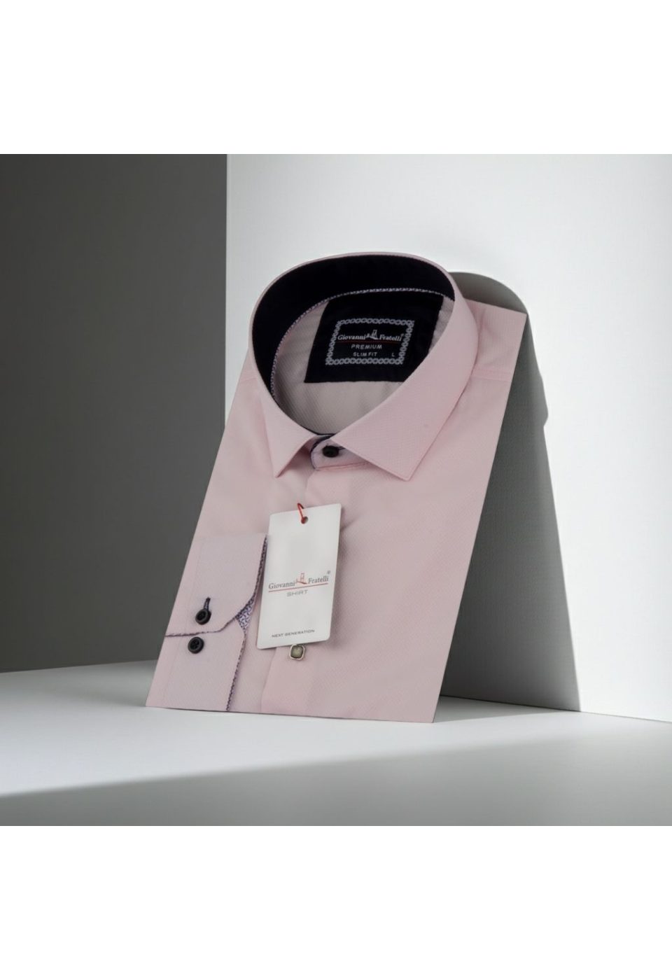 Slim Fit Uzun Kol Desenli Armürlü Jakar Erkek Gömlek 3GMK311479009 - Giovanni Fratelli