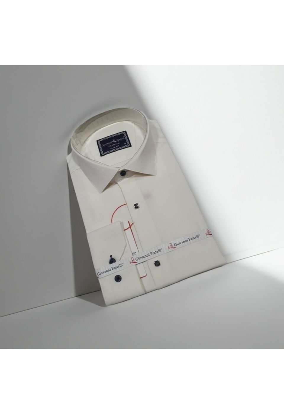 1491 CR JKR 002 Slim Fit Uzun Kol Desenli Armürlü Jakar Erkek Gömlek 3GMK321491002 - Giovanni Fratelli