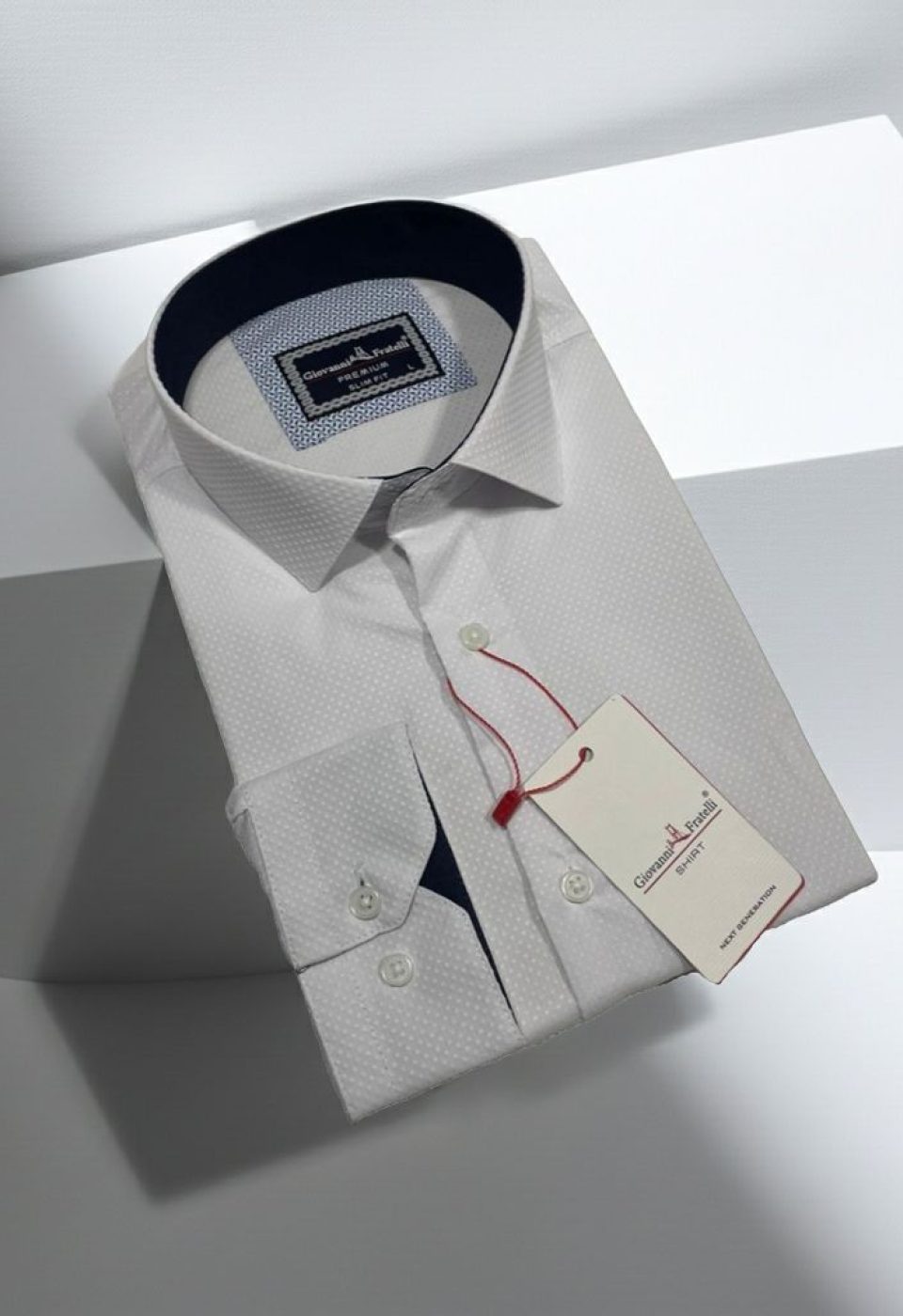 Slim Fit Uzun Kol Desenli Armürlü Jakar Erkek Gömlek 3GMK321496001