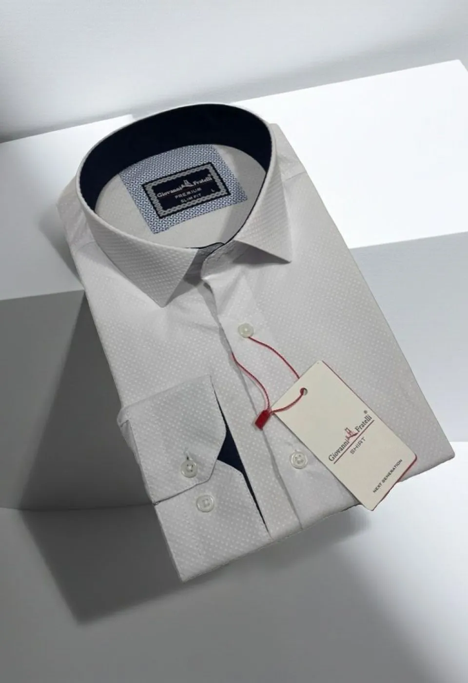 Slim Fit Uzun Kol Desenli Armürlü Jakar Erkek Gömlek 3GMK321496001