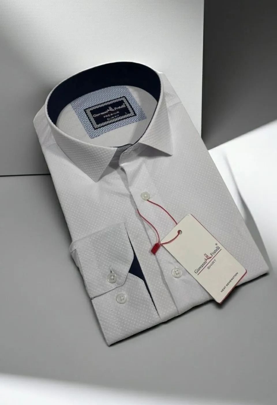 Slim Fit Uzun Kol Desenli Armürlü Jakar Erkek Gömlek 3GMK321496001