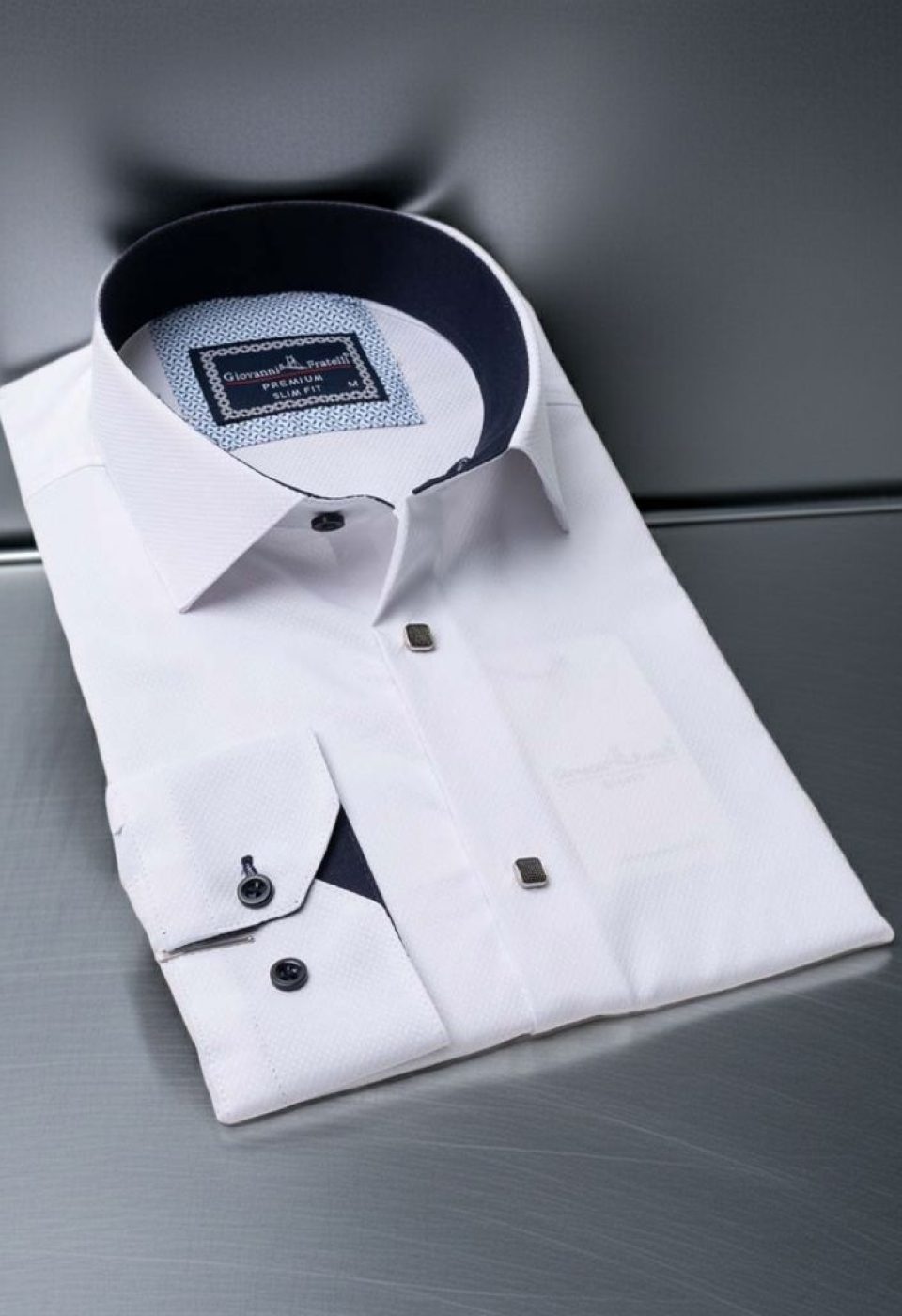 Slim Fit Uzun Kol Desenli Armürlü Jakar Erkek Gömlek 3GMK311497001 Slim Fit Uzun Kol Desenli Armürlü Jakar Erkek Gömlek 3GMK311497001