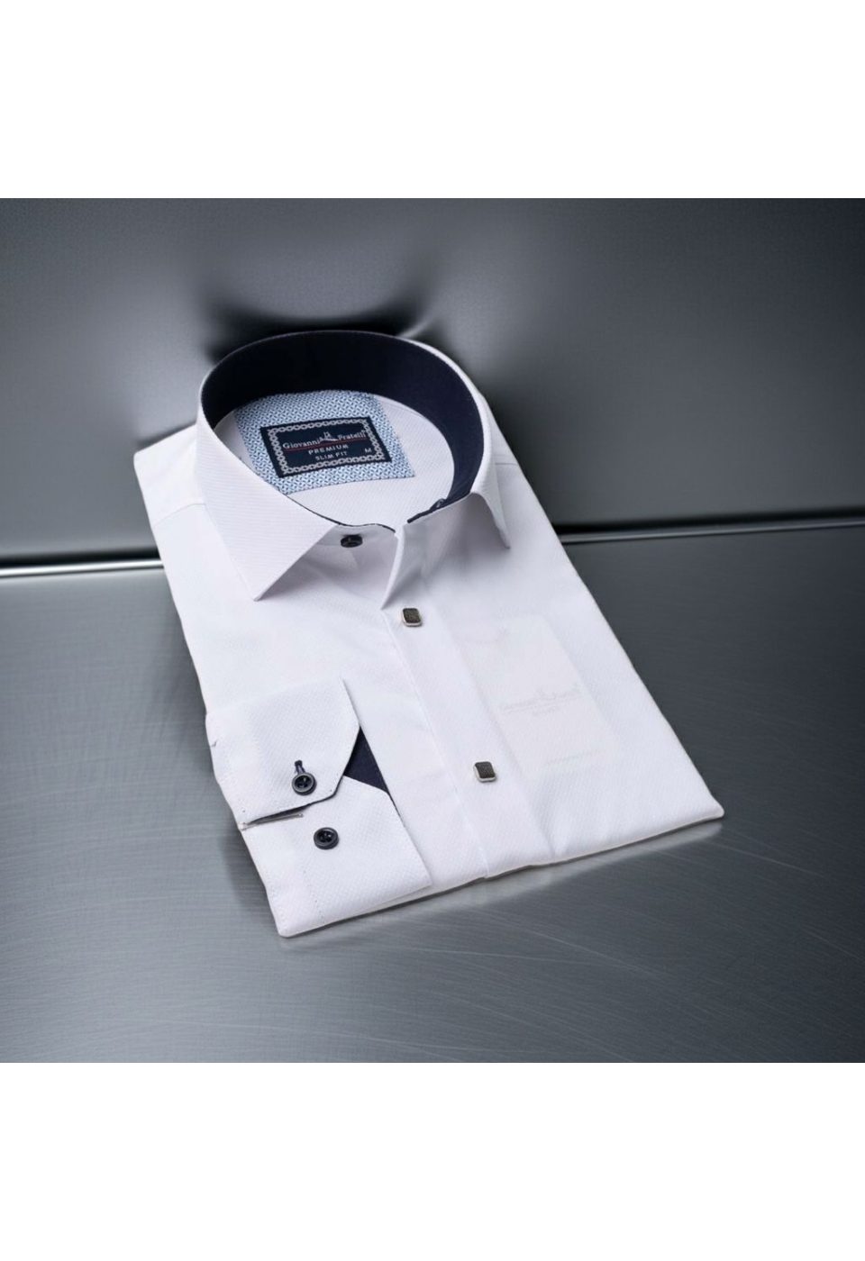 Slim Fit Uzun Kol Desenli Armürlü Jakar Erkek Gömlek 3GMK311497001 - Giovanni Fratelli