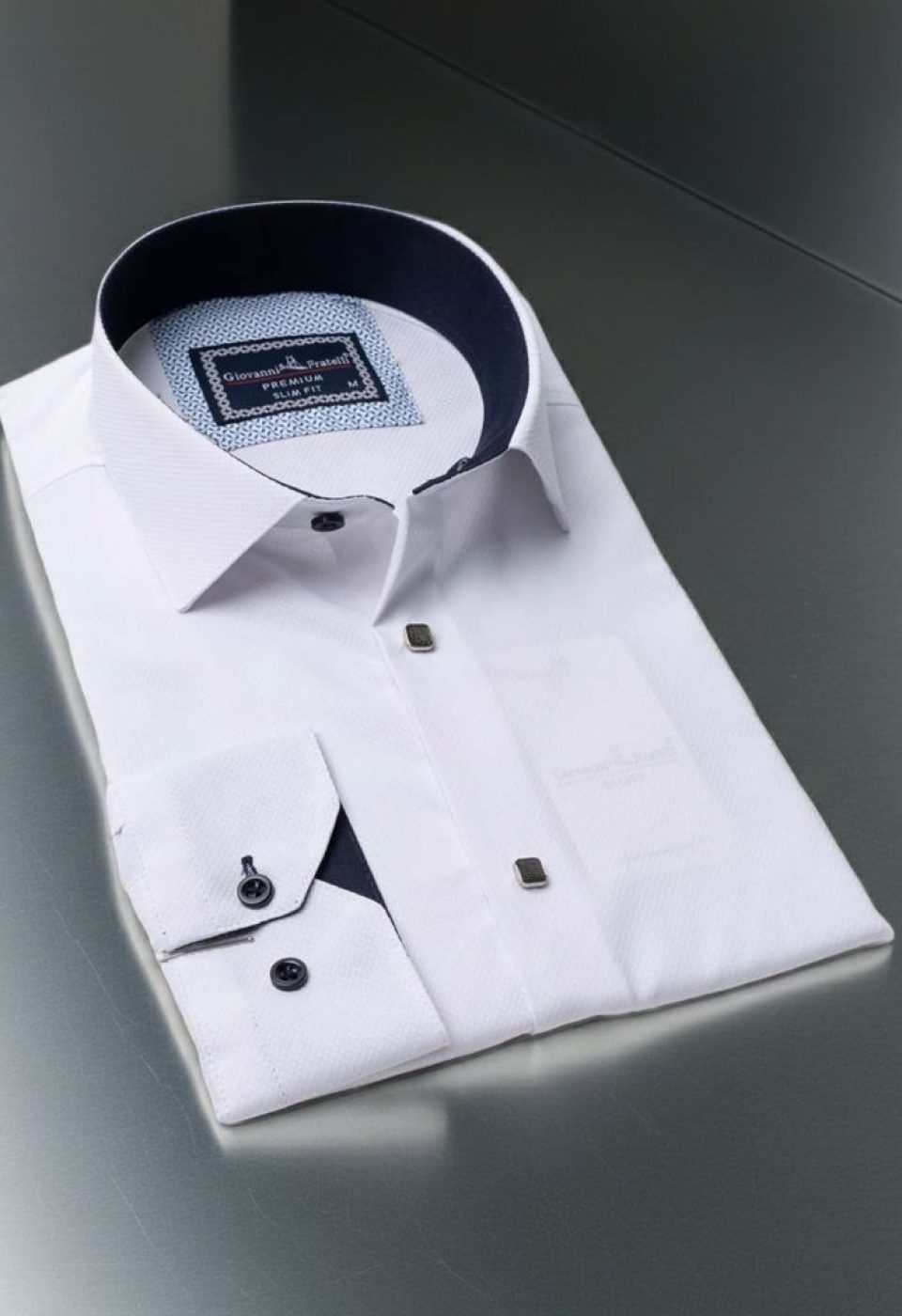 Slim Fit Uzun Kol Desenli Armürlü Jakar Erkek Gömlek 3GMK311497001