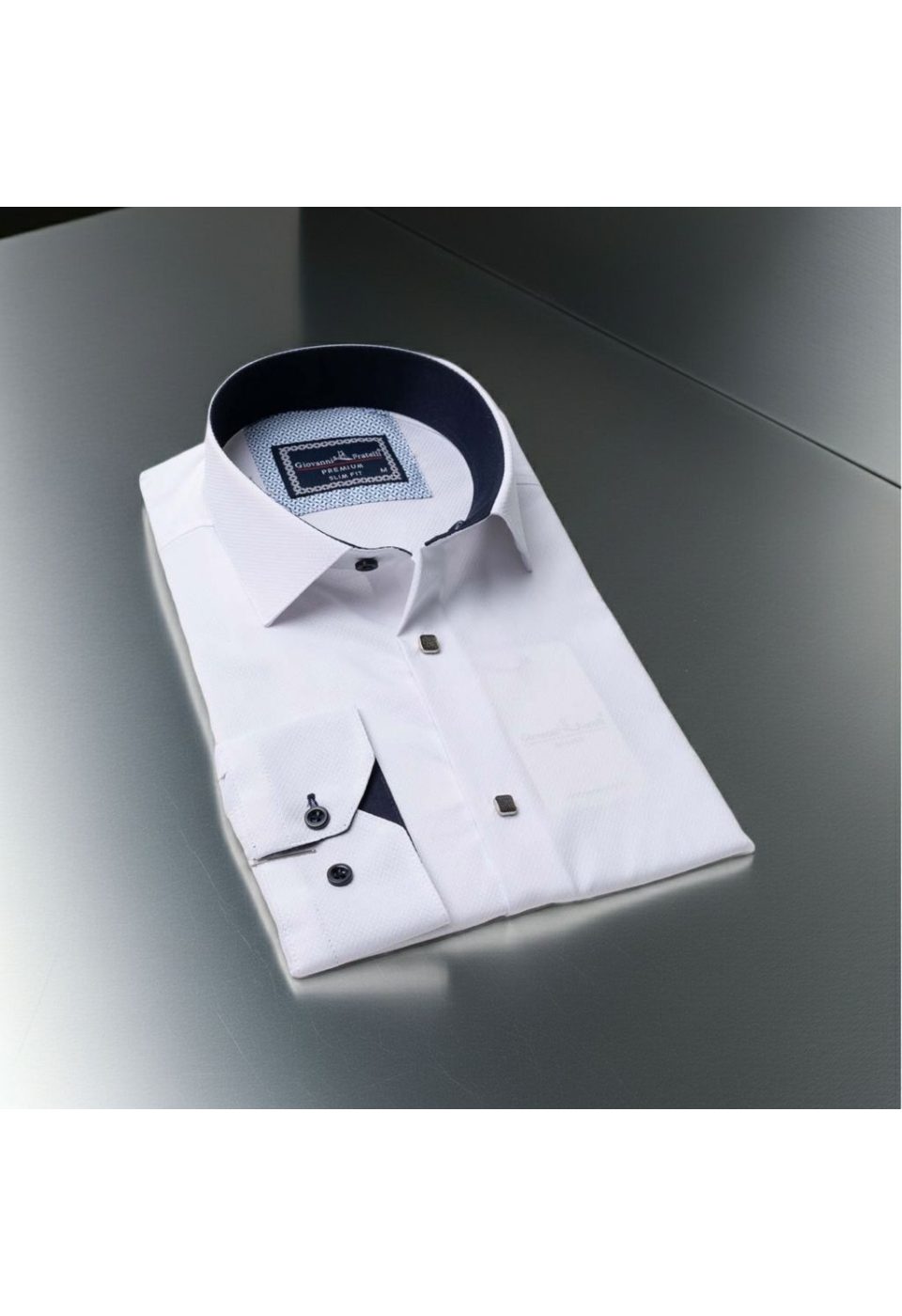 Slim Fit Uzun Kol Desenli Armürlü Jakar Erkek Gömlek 3GMK311497001 - Giovanni Fratelli