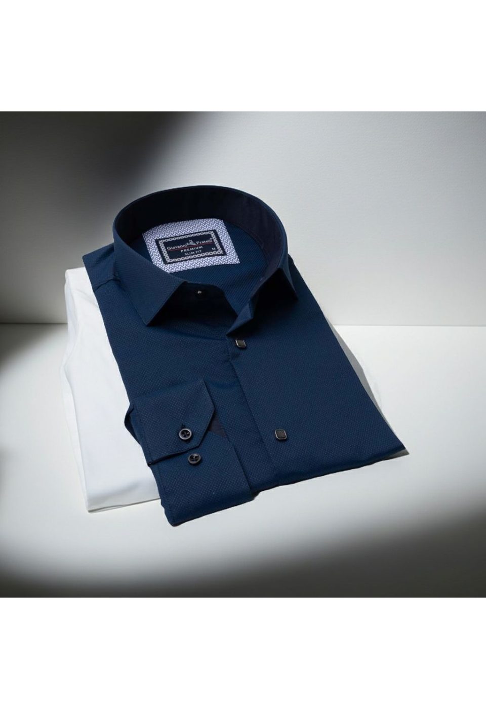 Slim Fit Uzun Kol Desenli Armürlü Jakar Erkek Gömlek 3GMK311497008 - Giovanni Fratelli