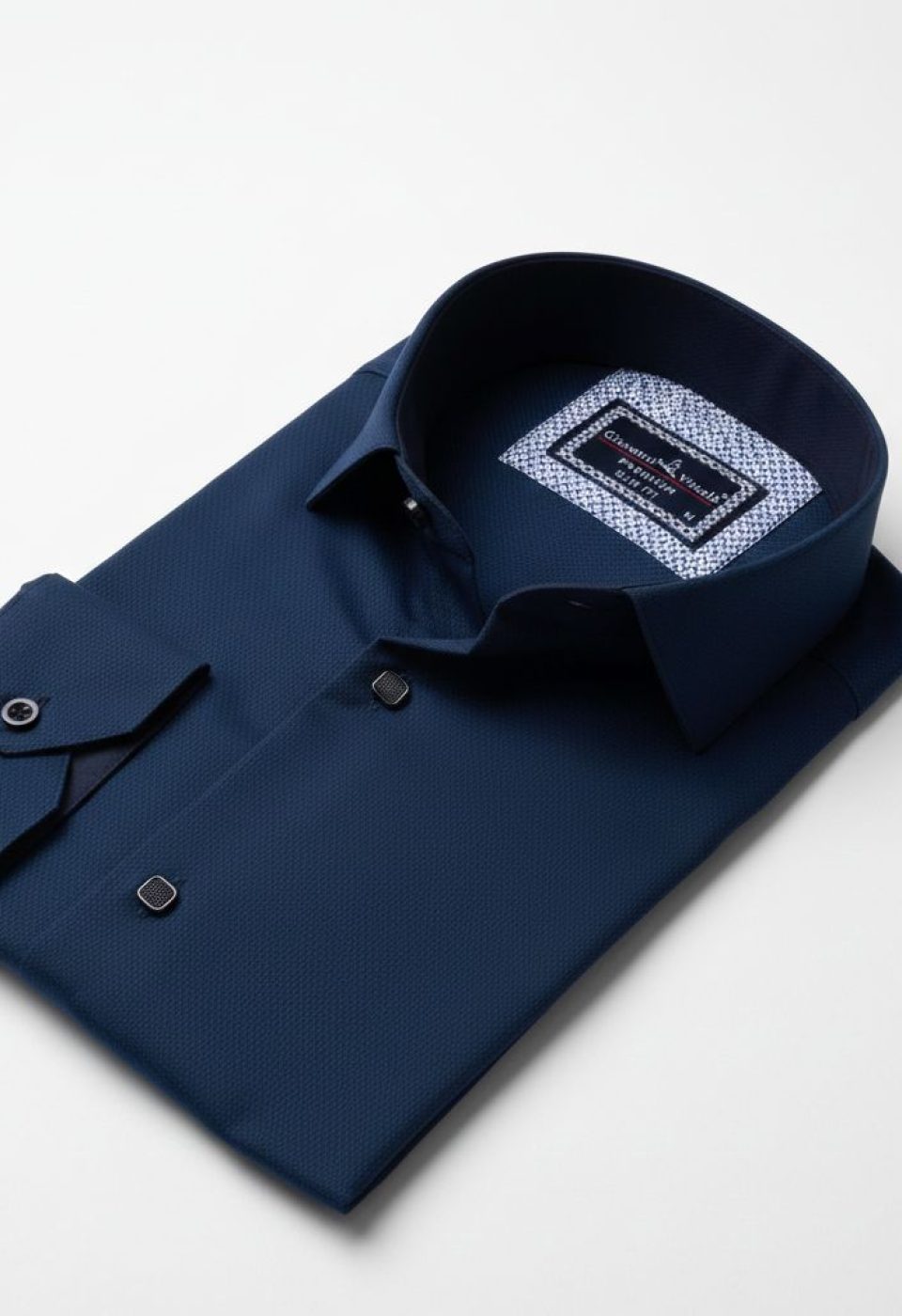 Slim Fit Uzun Kol Desenli Armürlü Jakar Erkek Gömlek 3GMK311497008 Slim Fit Uzun Kol Desenli Armürlü Jakar Erkek Gömlek 3GMK311497008