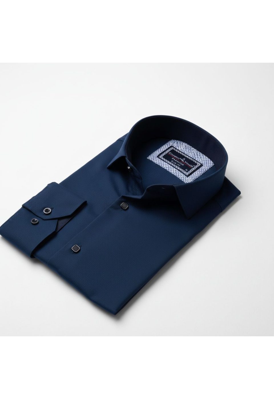 Slim Fit Uzun Kol Desenli Armürlü Jakar Erkek Gömlek 3GMK311497008 - Giovanni Fratelli