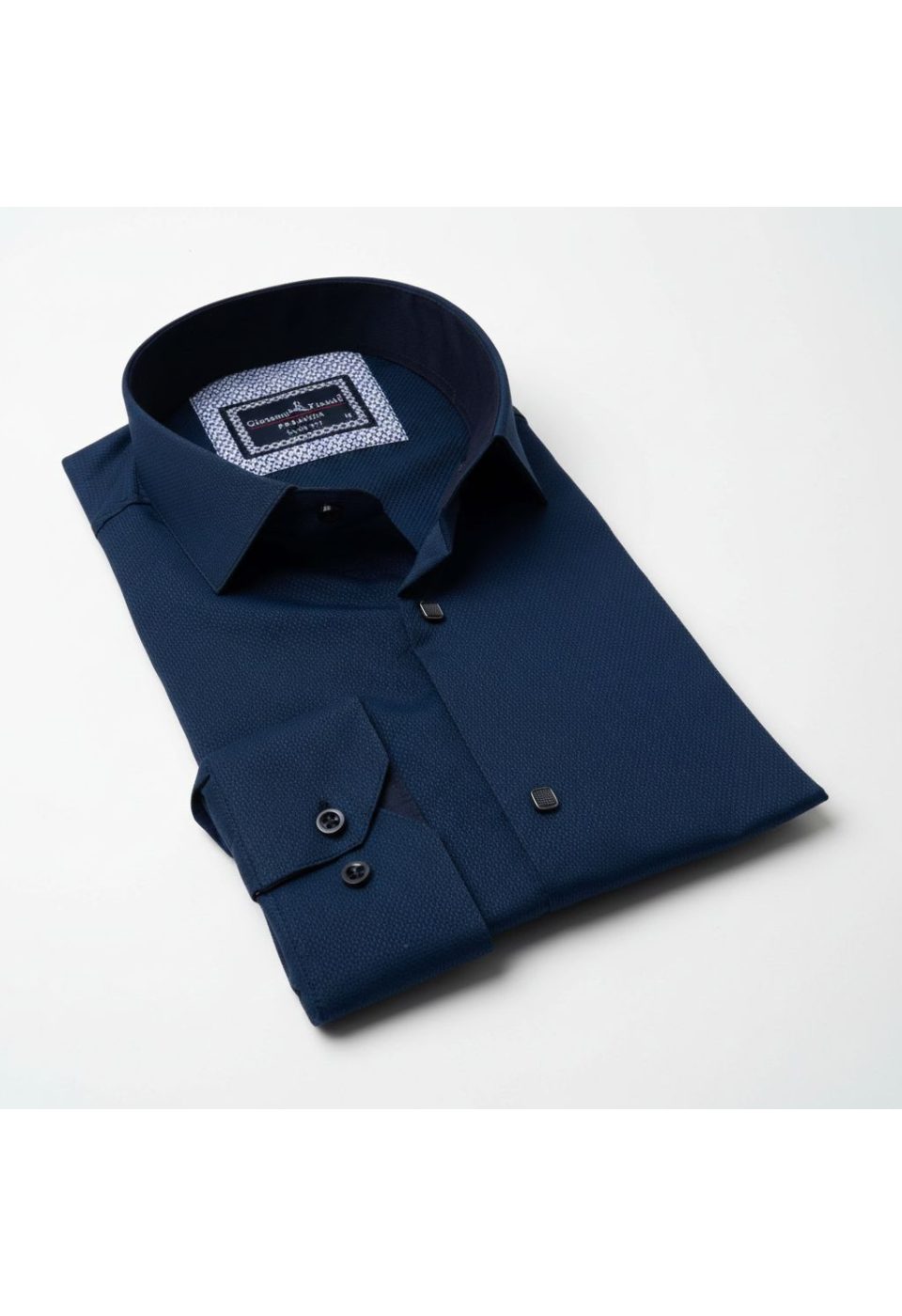 Slim Fit Uzun Kol Desenli Armürlü Jakar Erkek Gömlek 3GMK311497008 - Giovanni Fratelli