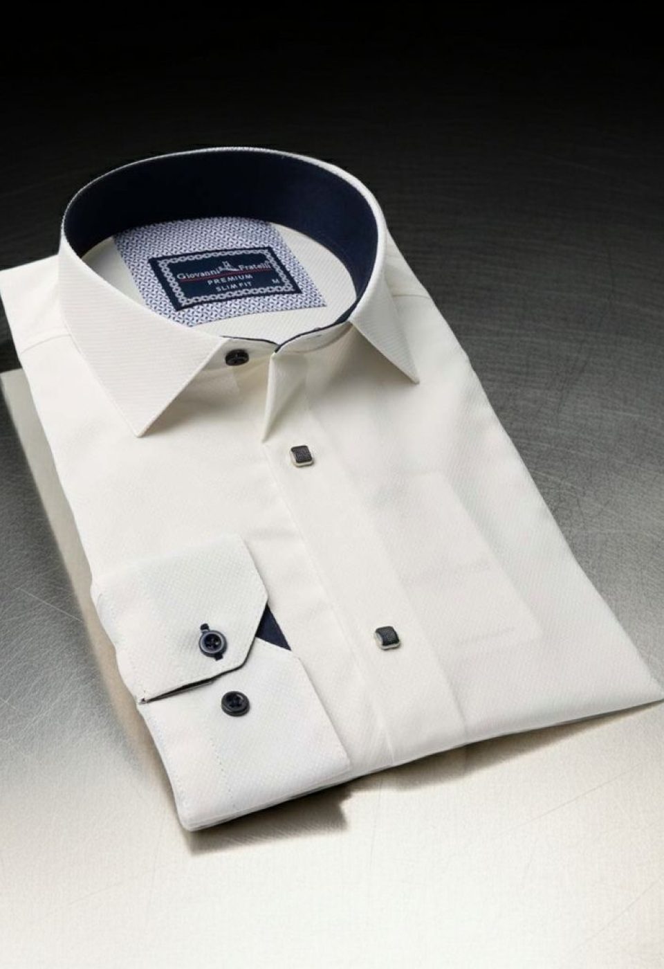 Slim Fit Uzun Kol Desenli Armürlü Jakar Erkek Gömlek 3GMK311497010 - Giovanni Fratelli